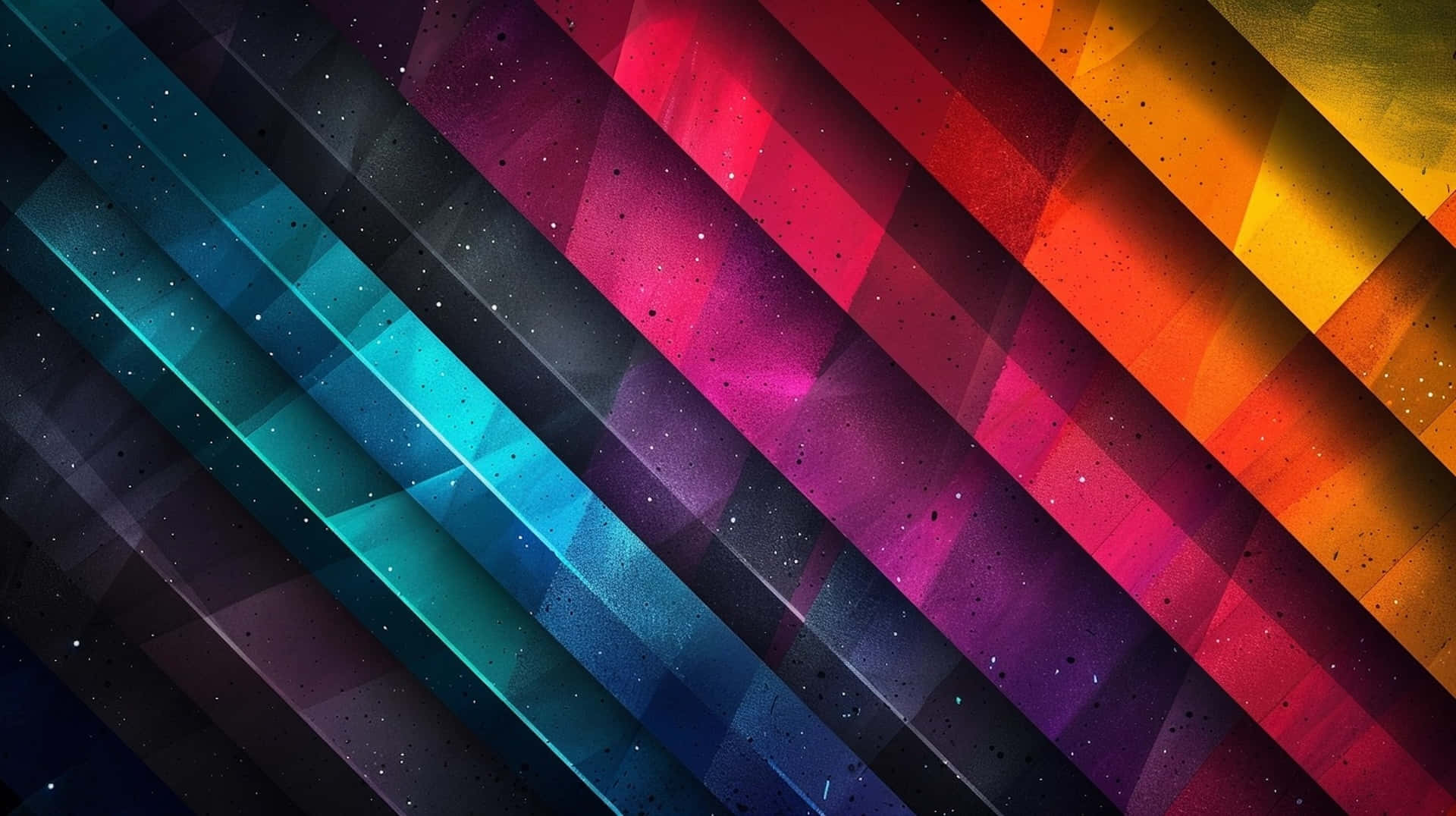 Cool Rainbow, rainbow hues, diagonal stripes, Full HD Desktop Wallpaper