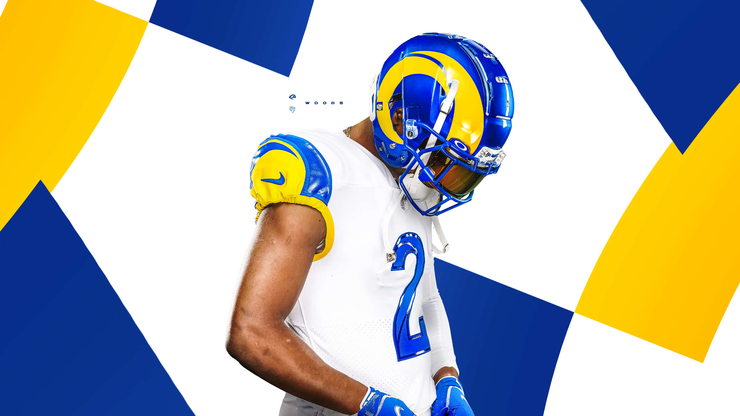 blue and yellow helmet, blue and yellow jersey, geometric background, Full HD Desktop Wallpaper