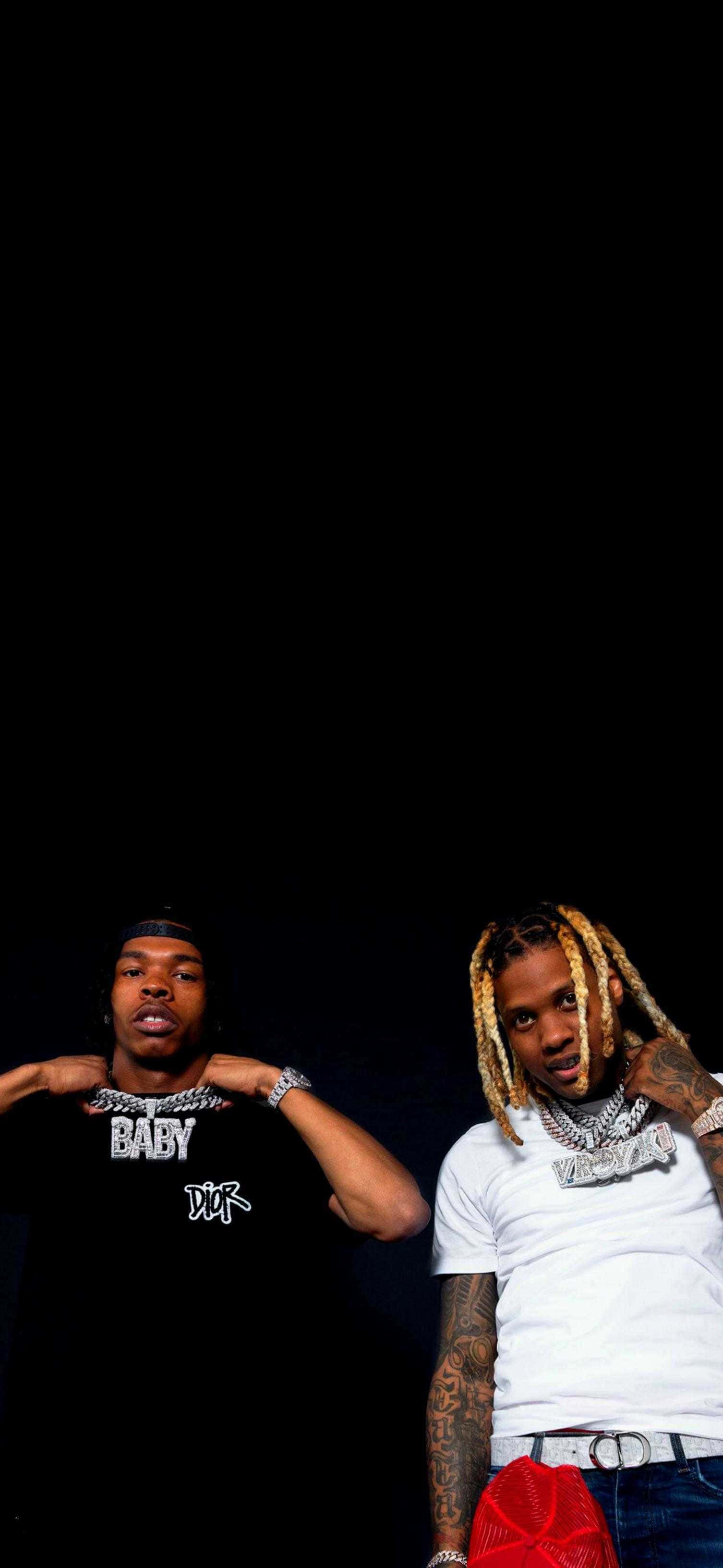 Cool Rap, black background, tattoos, 2K Phone Wallpaper