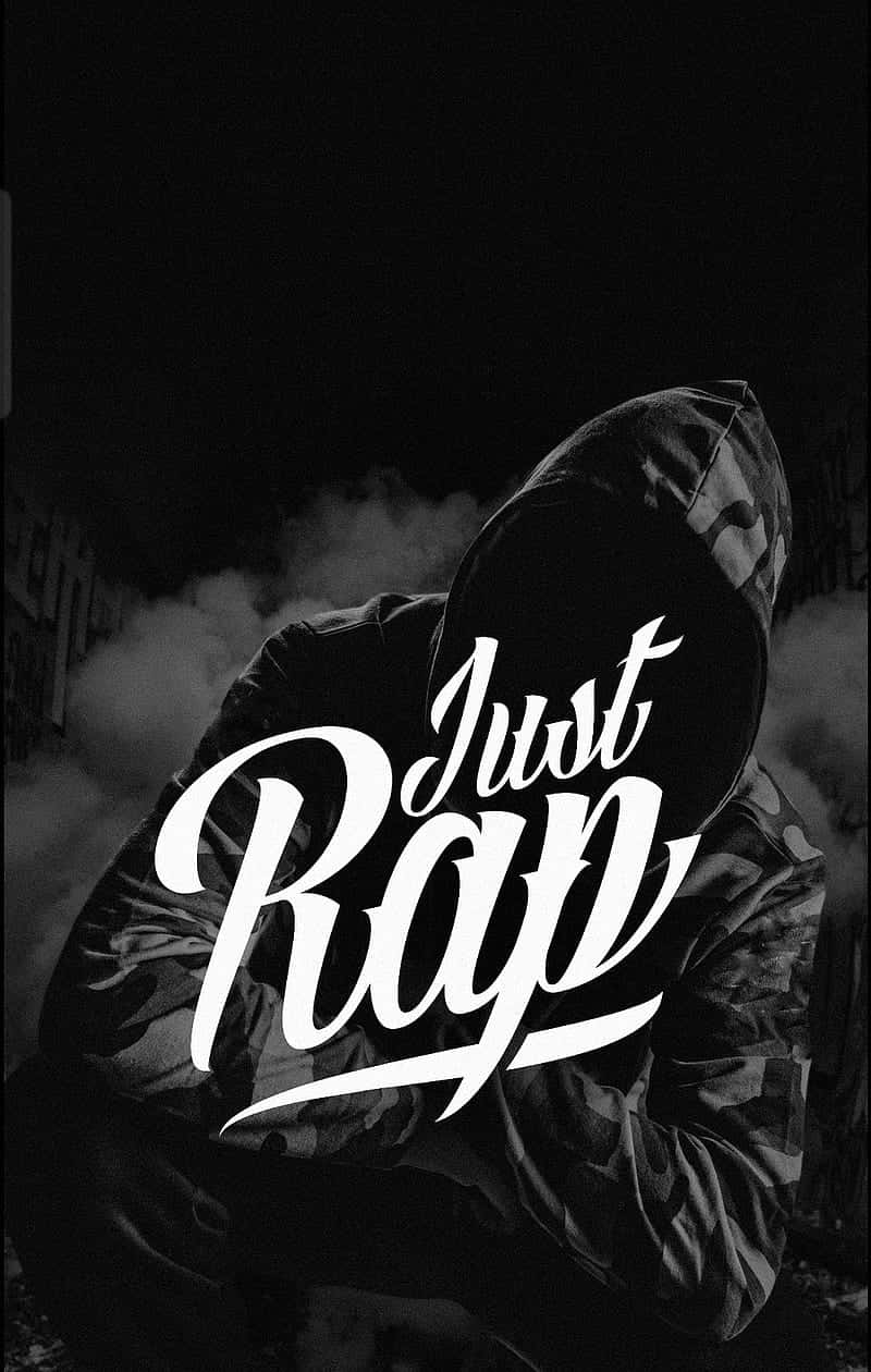 Just Rap, hooded figure, camo jacket, SD Phone Wallpaper