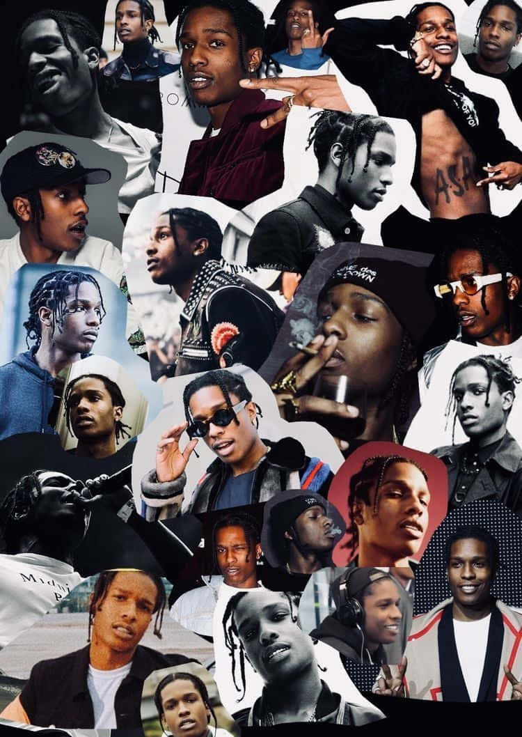 cool rapper, Black male artist, vibrant collage, SD Phone Wallpaper