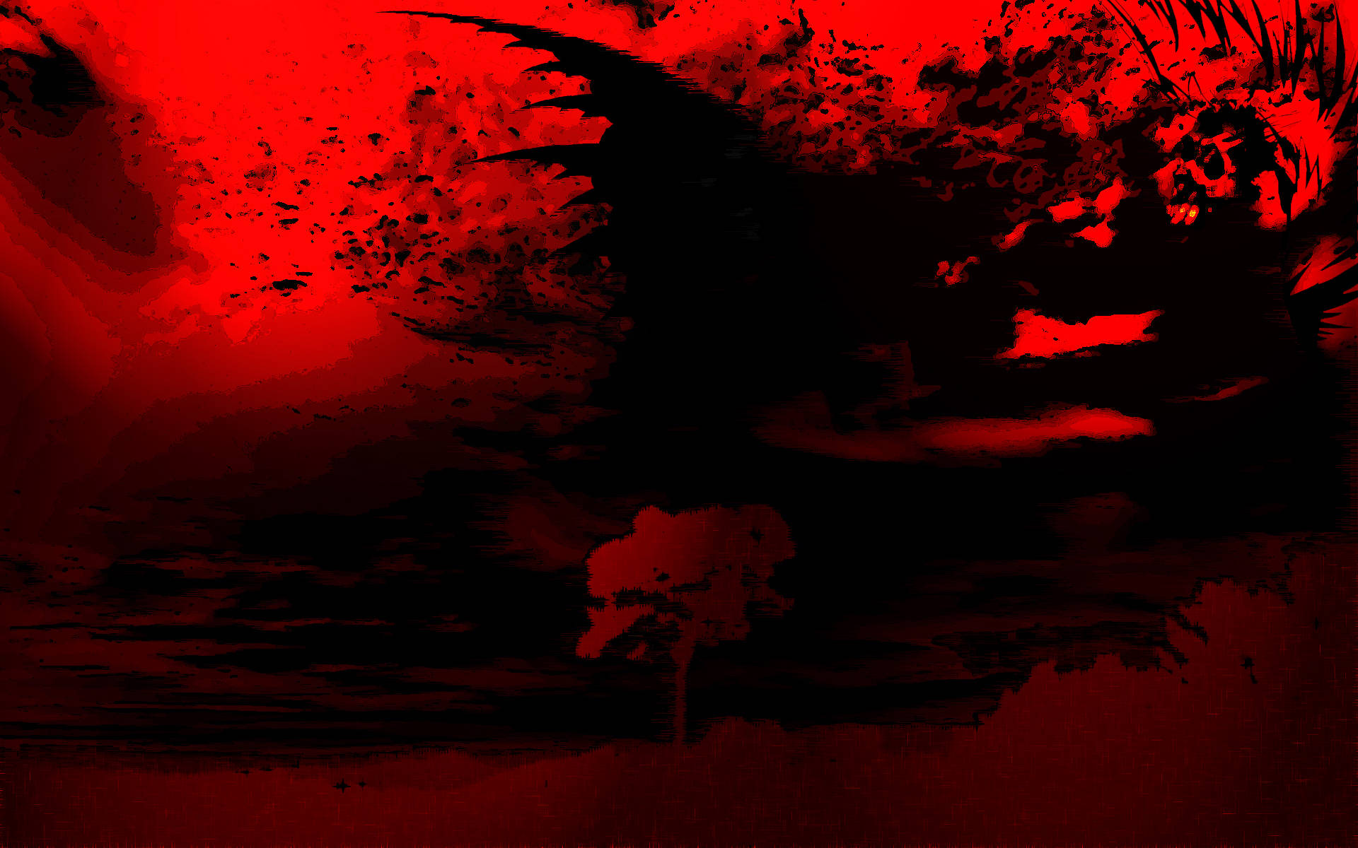 red and black, deep red, black, Full HD Desktop Wallpaper