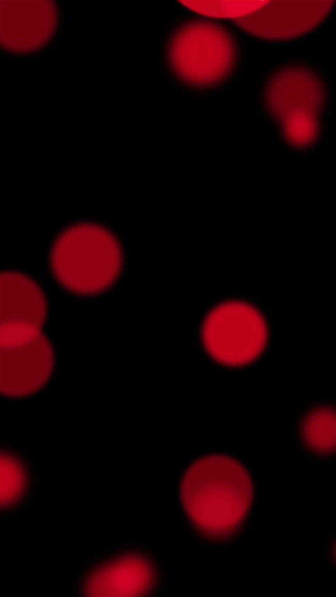 Dynamic Black Red Bokeh, red bokeh circles, deep black background, Full HD Phone Wallpaper