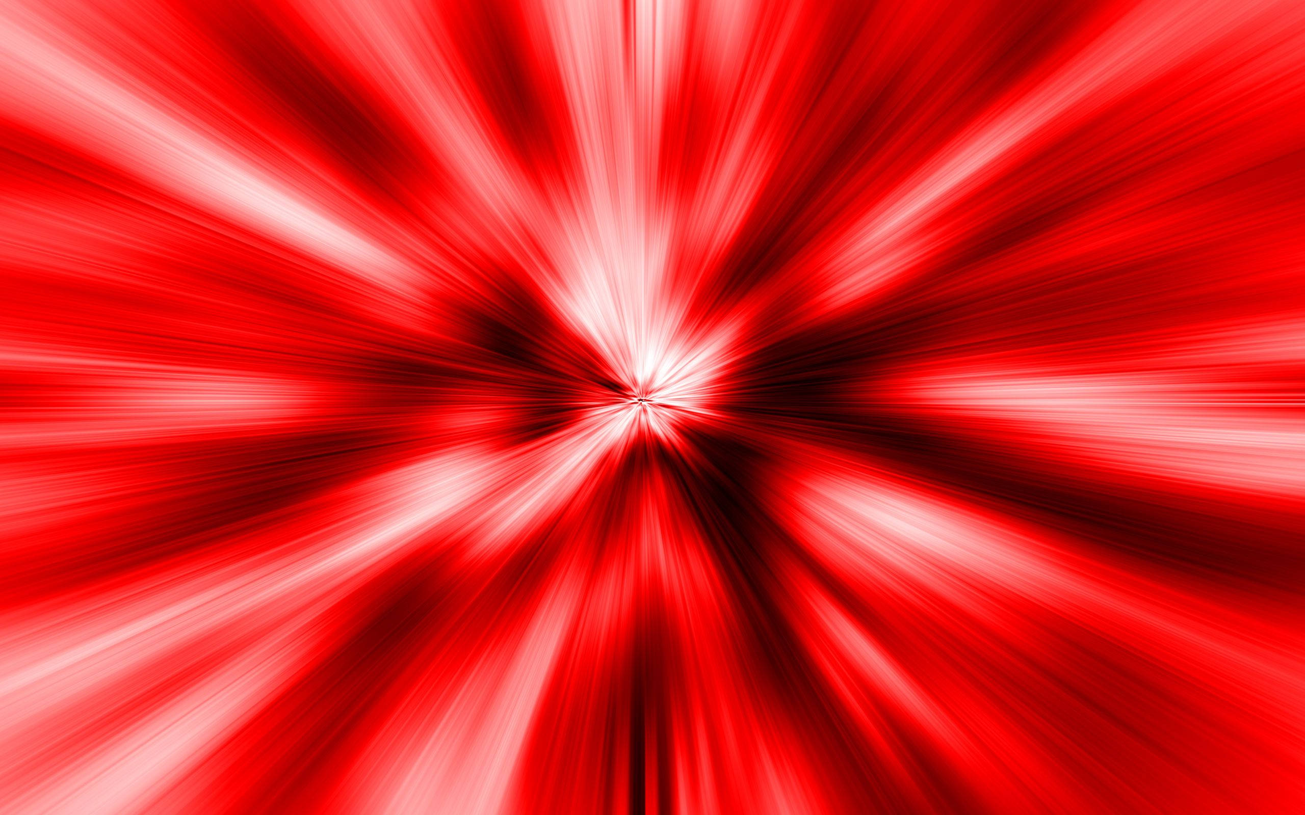 cool red light, radial burst, white center, 2K Desktop Wallpaper