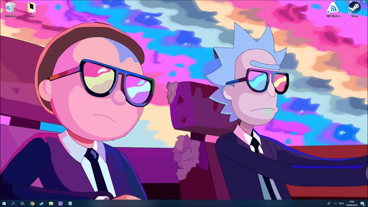 Rick and Morty, black, suits, HD Desktop Wallpaper