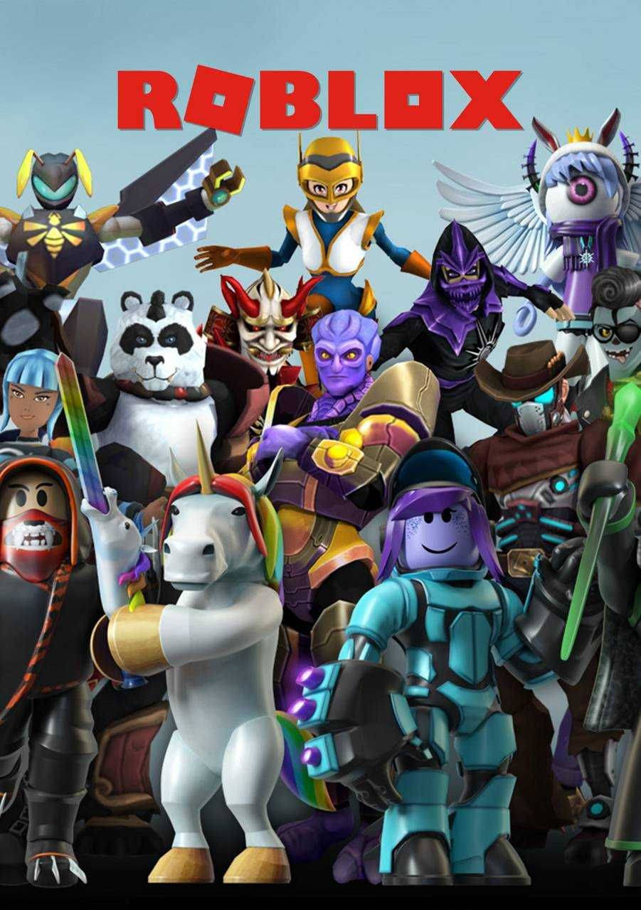 Roblox, Roblox logo, mythical creatures, HD Phone Wallpaper