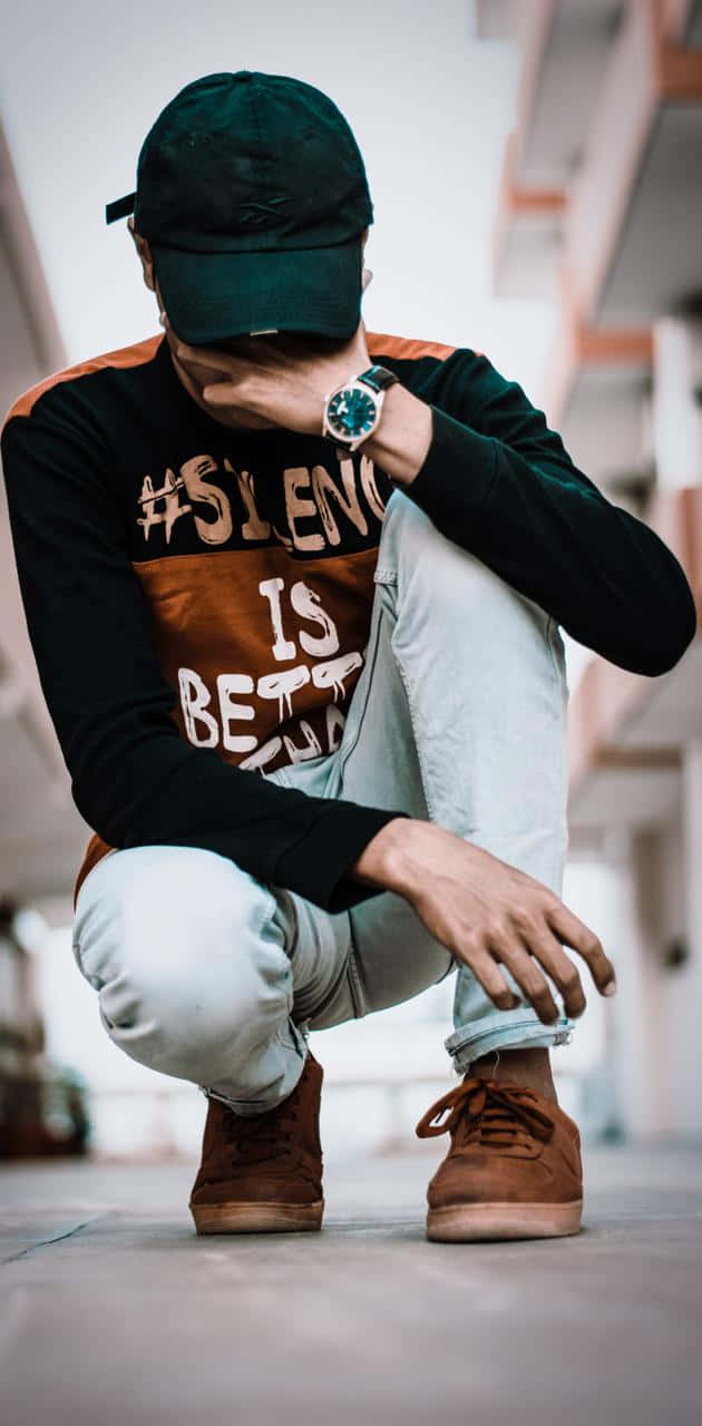 Cool Sad Boy, urban alleyway, cap, HD Phone Wallpaper
