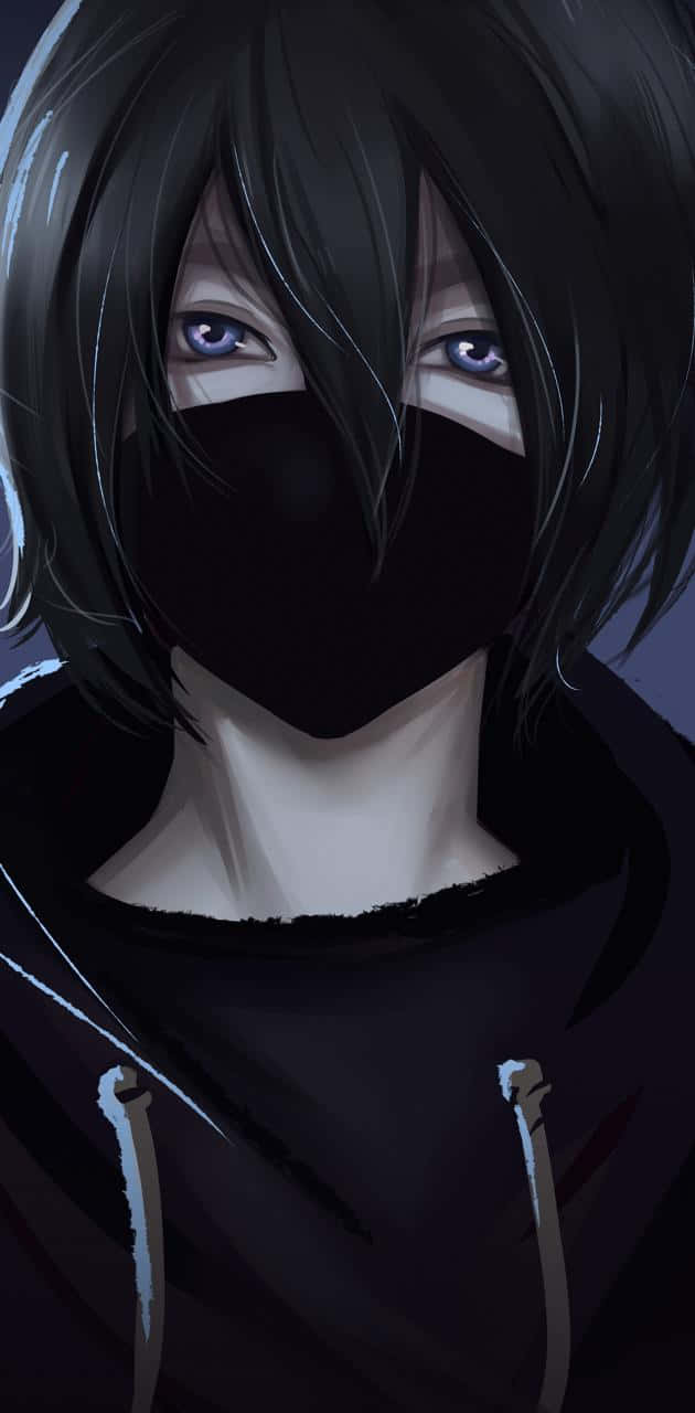 Cool Sad Boy, long hair, dark hair, HD Phone Wallpaper