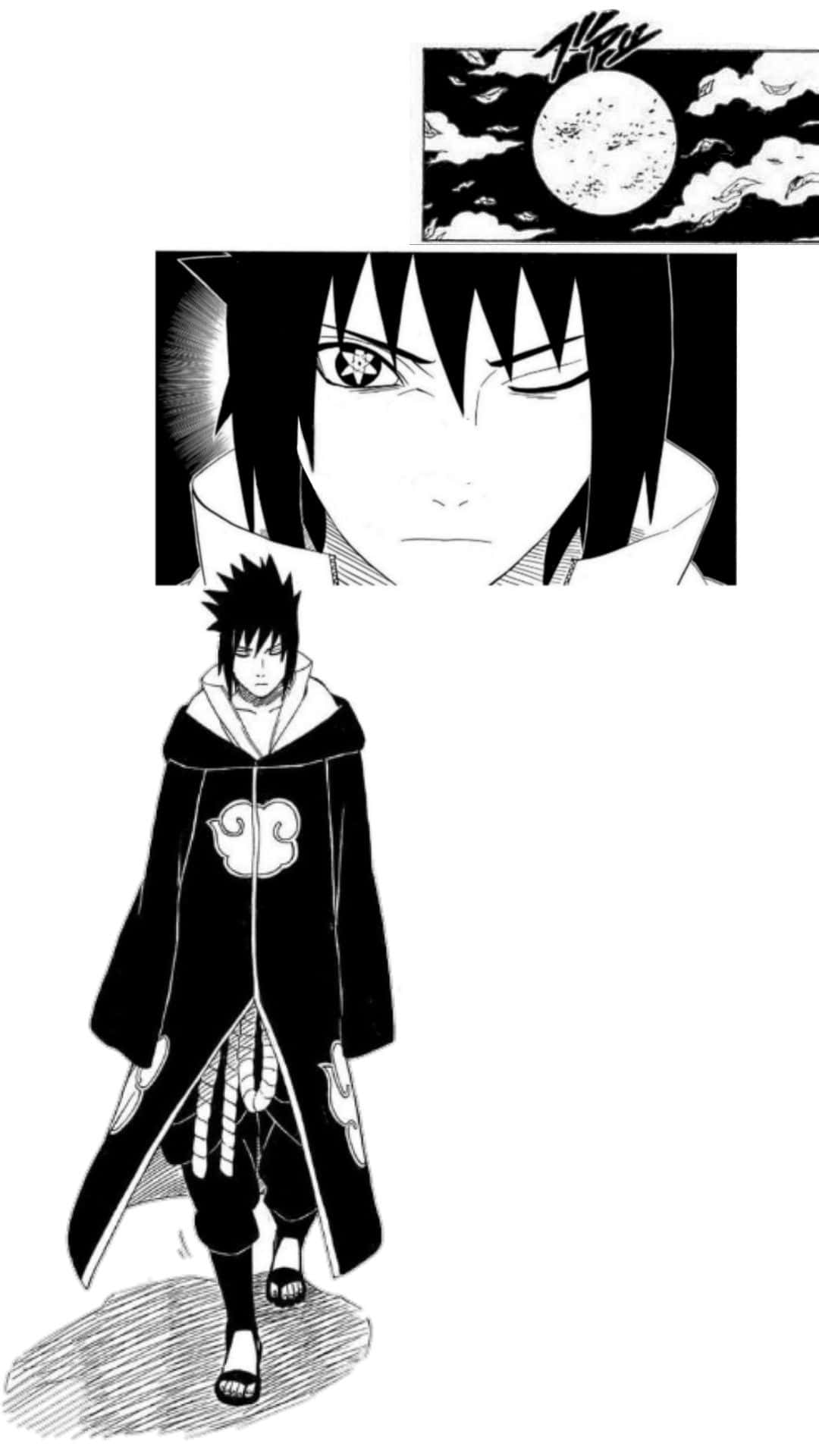 Sasuke, manga panel, masked ninja, Full HD Phone Wallpaper