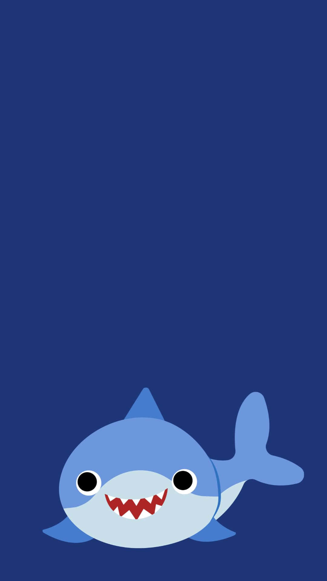 Cool Shark, cartoon shark, big eyes, Full HD Phone Wallpaper