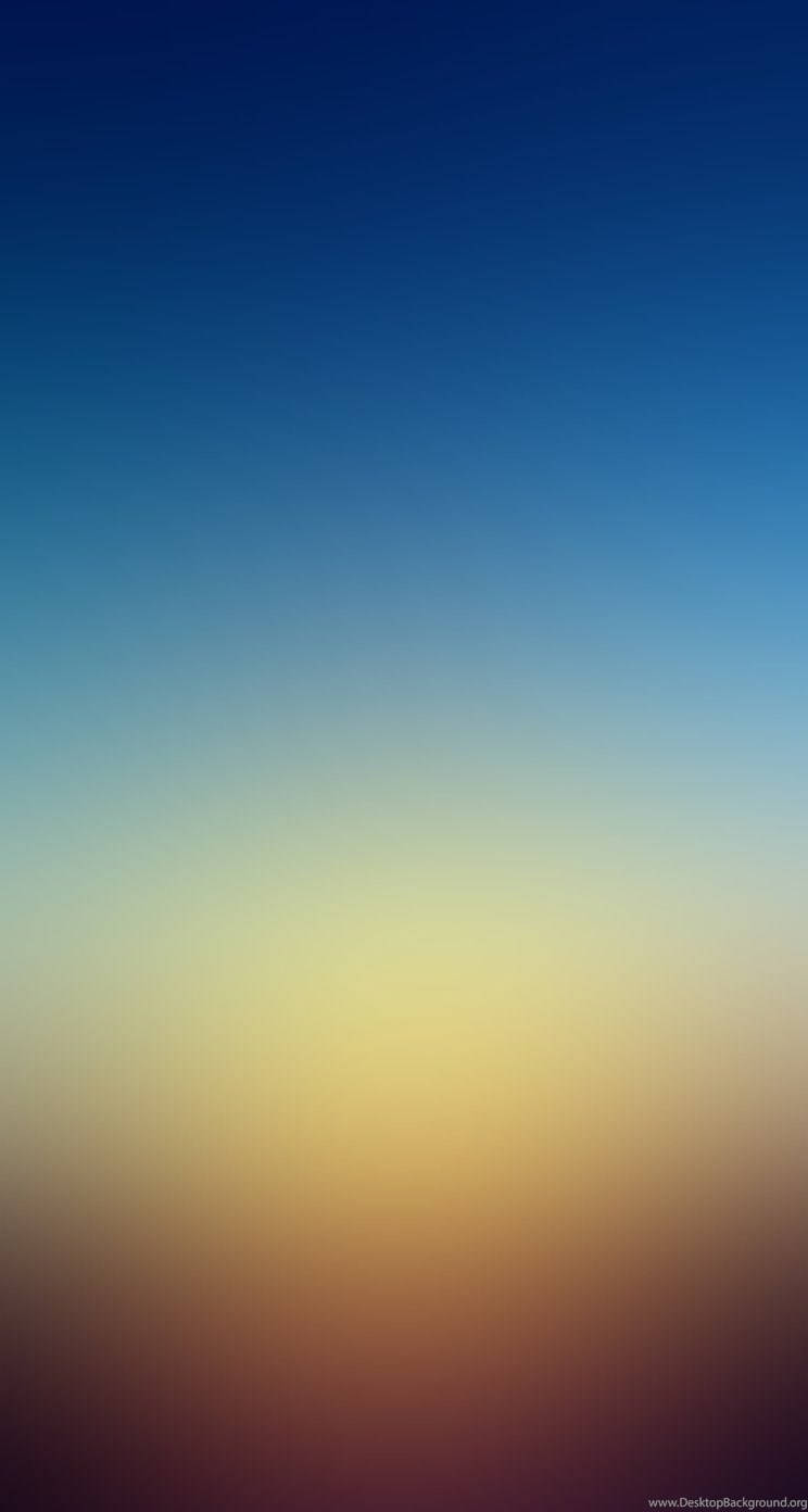 serene gradient sky, deep blue, warm yellow, HD Phone Wallpaper