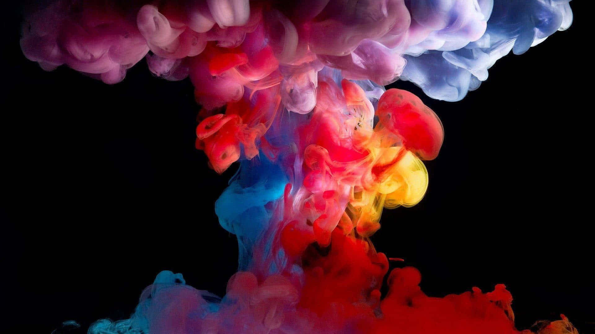Cool Smoke, red, blue, Full HD Desktop Wallpaper