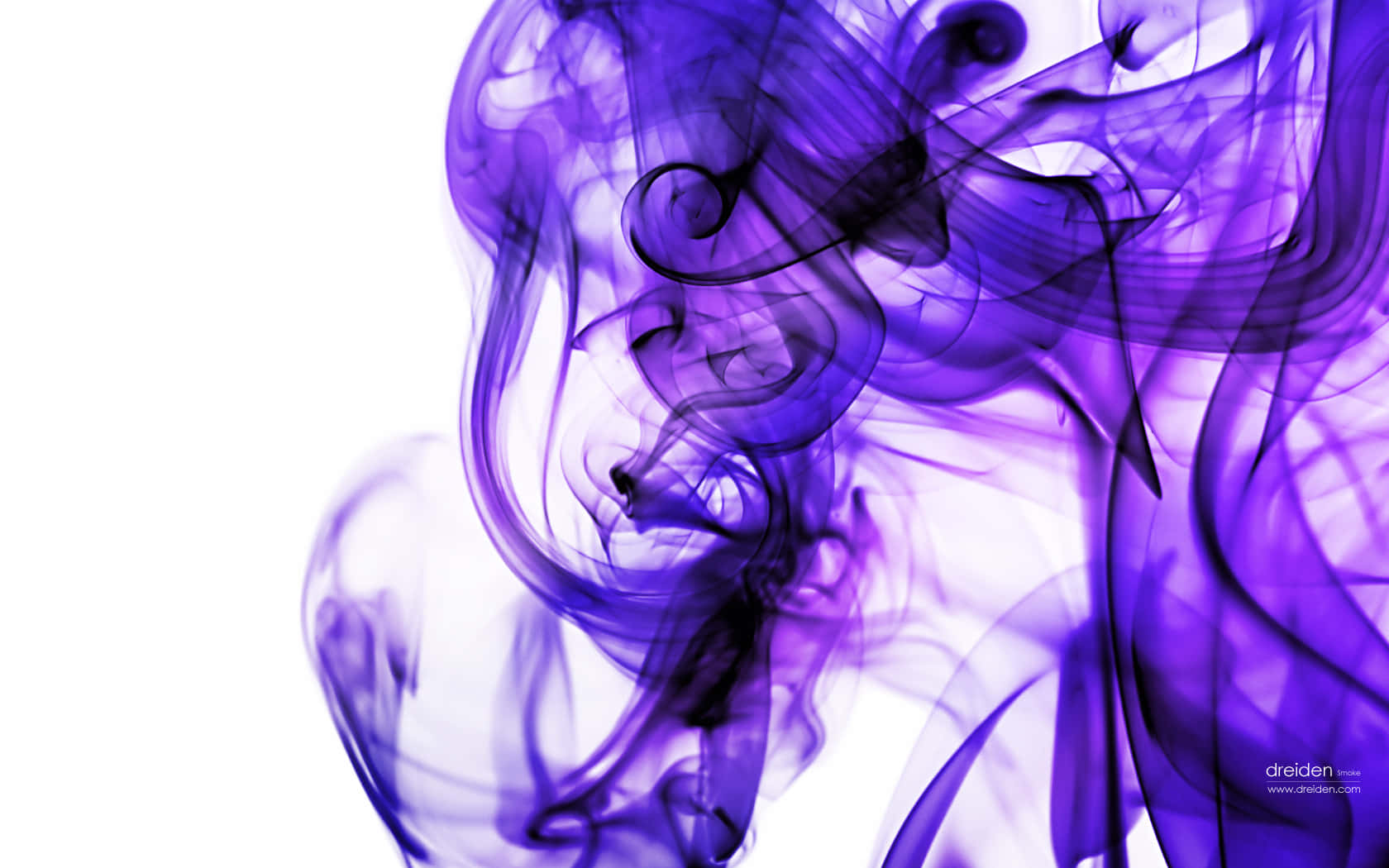 Cool Smoke, vivid swirling purple smoke, stark white background, HD Desktop Wallpaper
