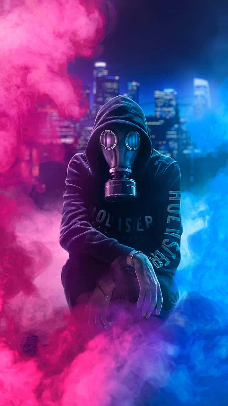 Cool Smoke, blue smoke, pink and blue smoke, HD Phone Wallpaper