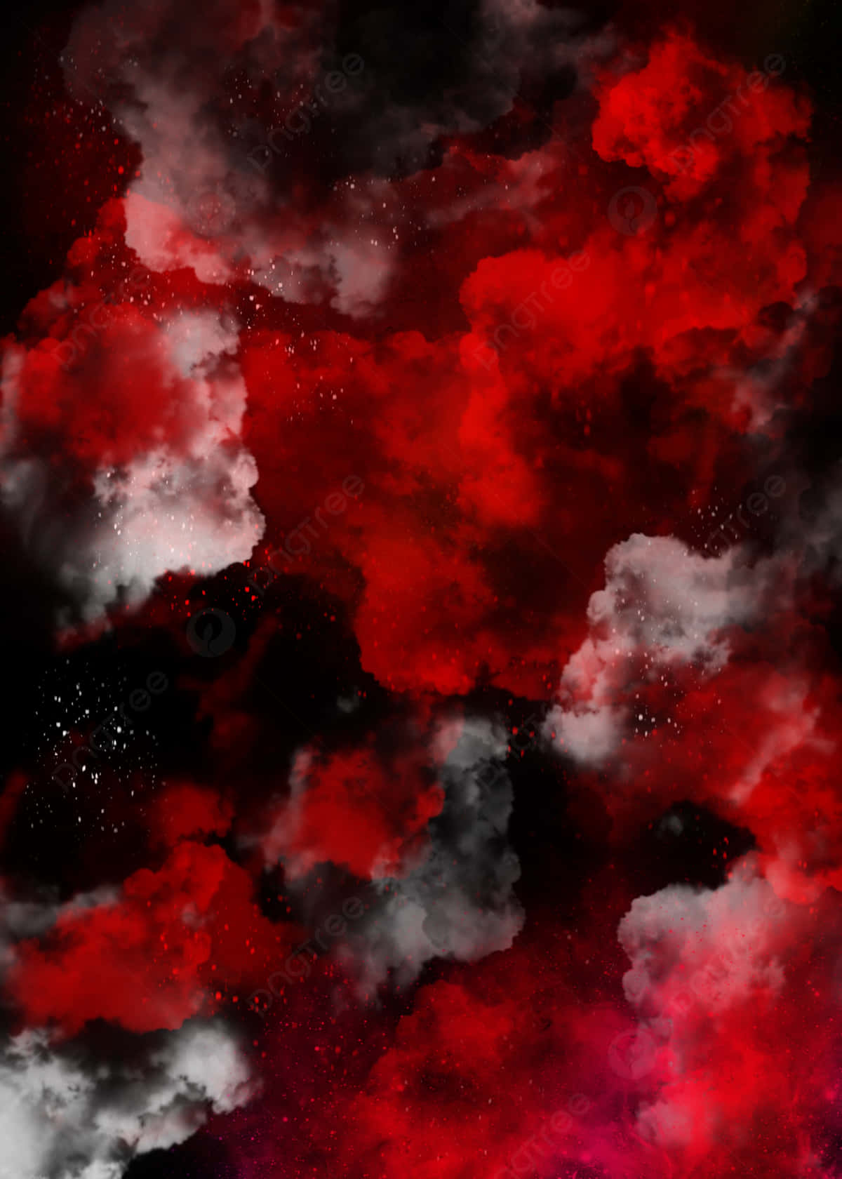 Cool Smoke, vibrant red, smoky gray, HD Phone Wallpaper
