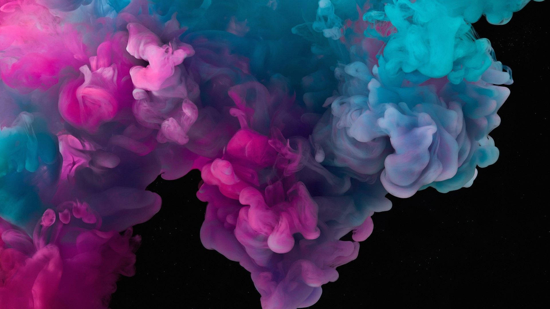 Cool Smoke, pink, teal, Full HD Desktop Wallpaper