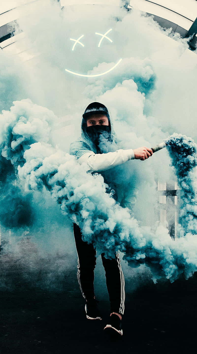 Cool Smoke, hoodie, mask, HD Phone Wallpaper