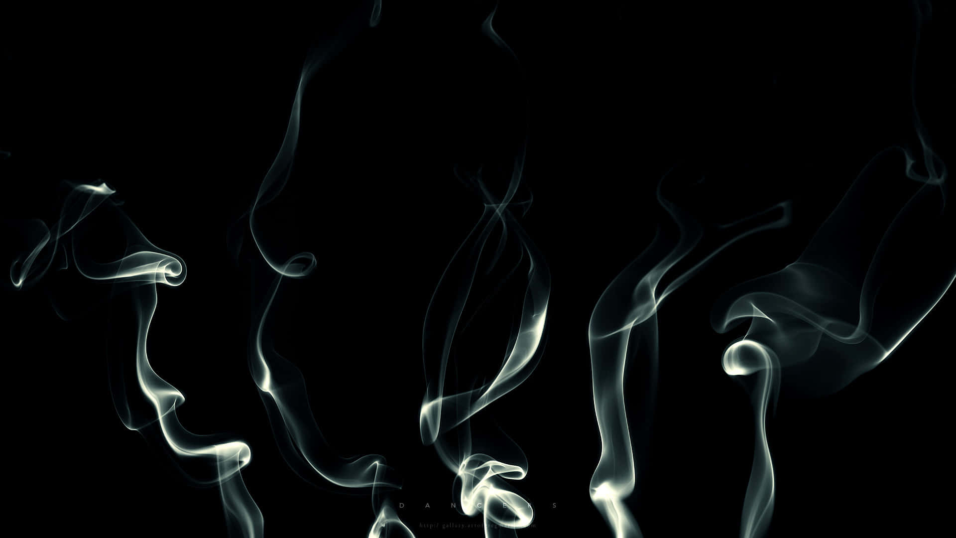 Cool Smoke, white smoke, black background, Full HD Desktop Wallpaper