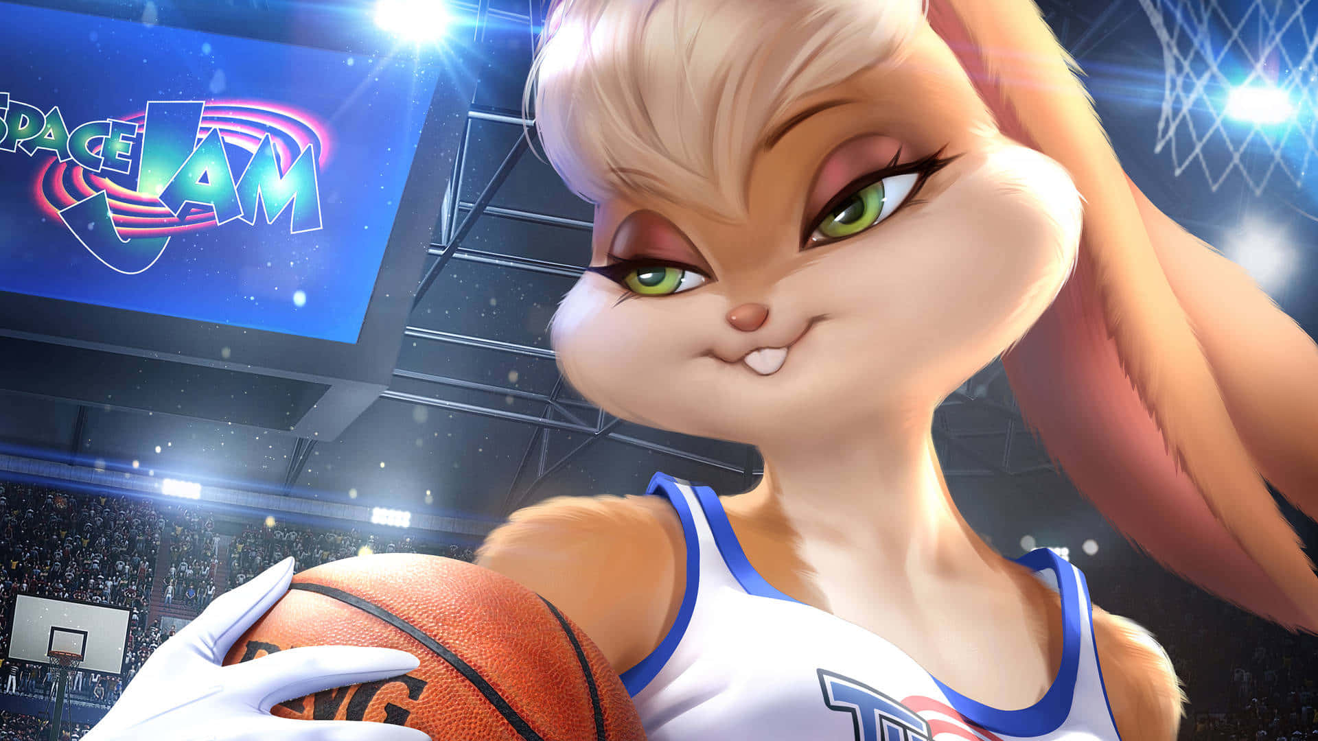 Cool Space Jam, Space Jam, animated bunny, Full HD Desktop Wallpaper