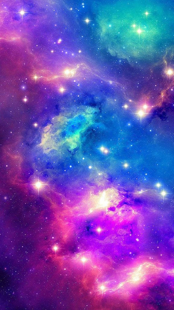 Colorful Cosmic Samsung Galaxy Note 3, vibrant cosmic nebula, purple blue, SD Phone Wallpaper