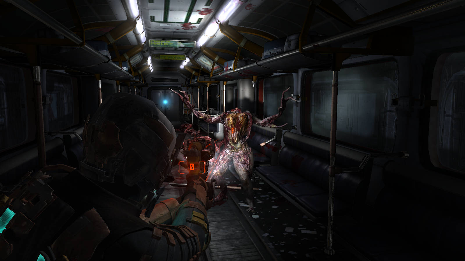 Cool Space, headless alien, dimly lit, HD Desktop Wallpaper