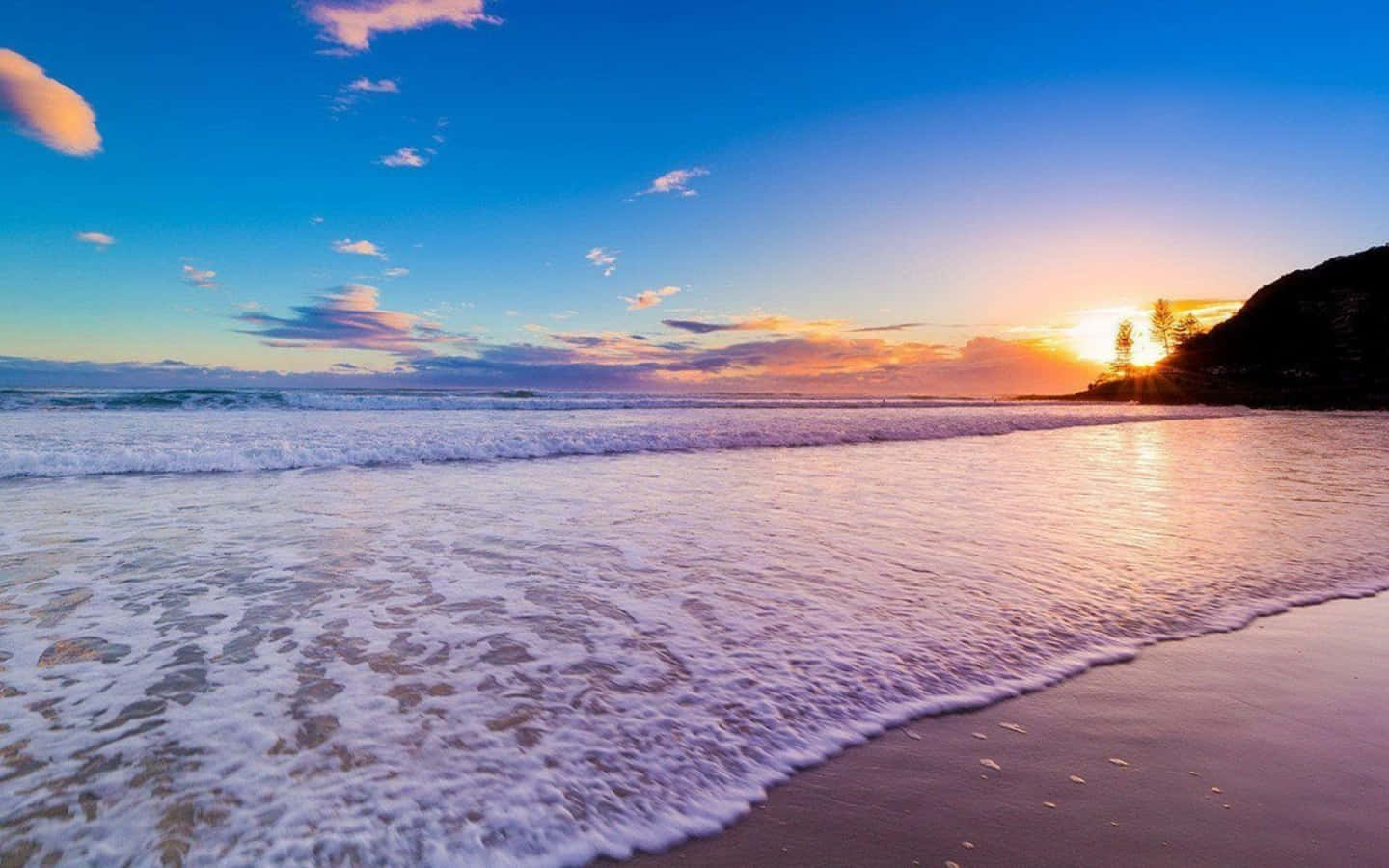 Cool Summer, Sunset, beach, HD Desktop Wallpaper
