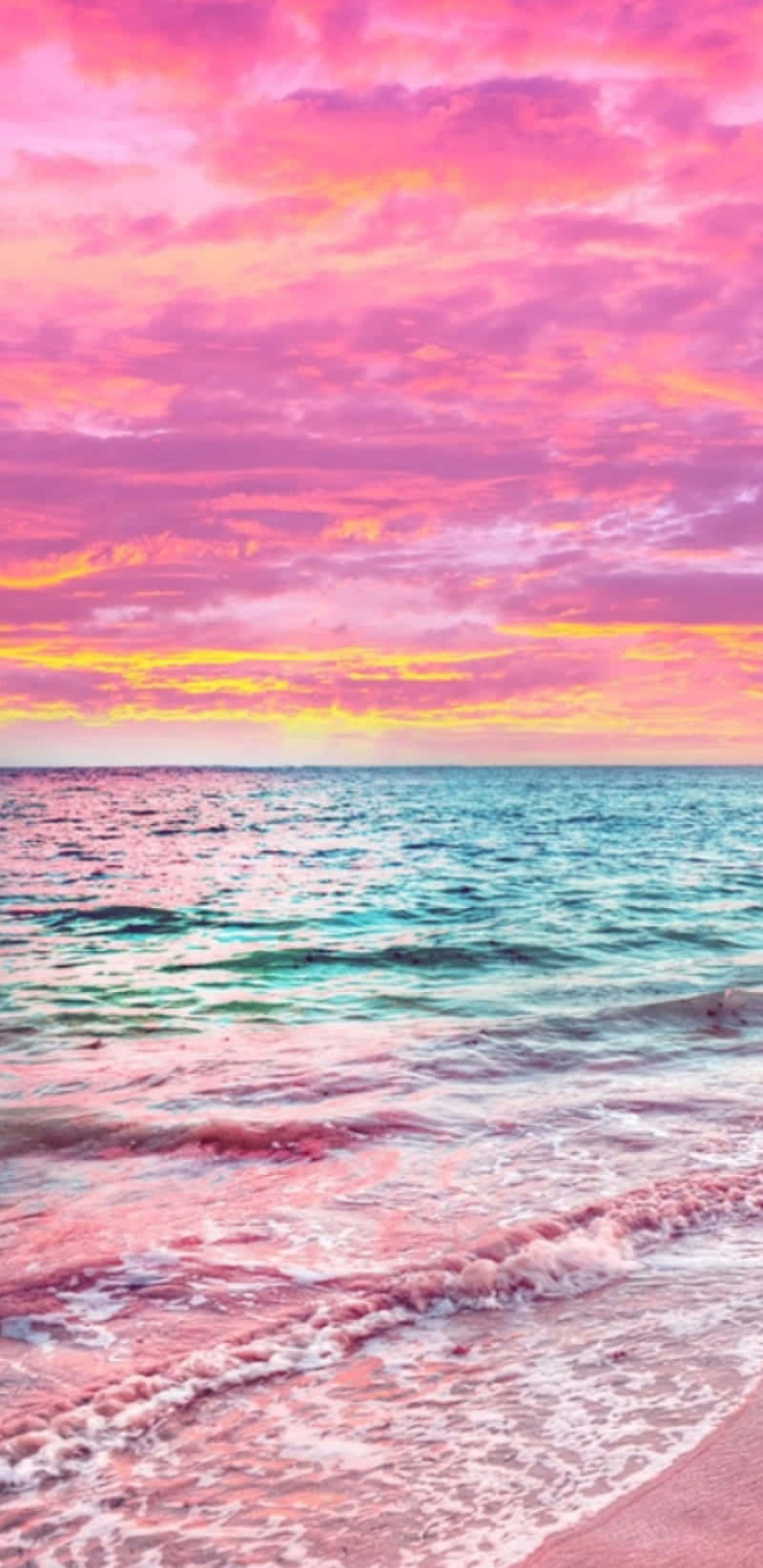 orange, pinks, sunset, HD Phone Wallpaper