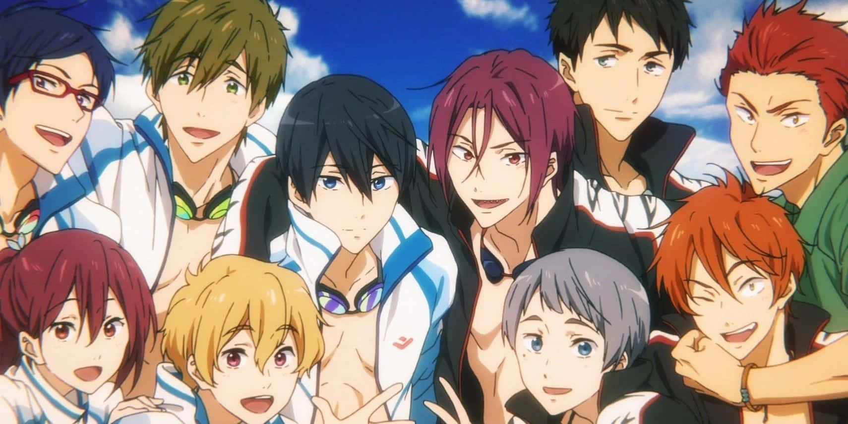 Free Anime, widescreen, swimmers, HD Desktop Wallpaper