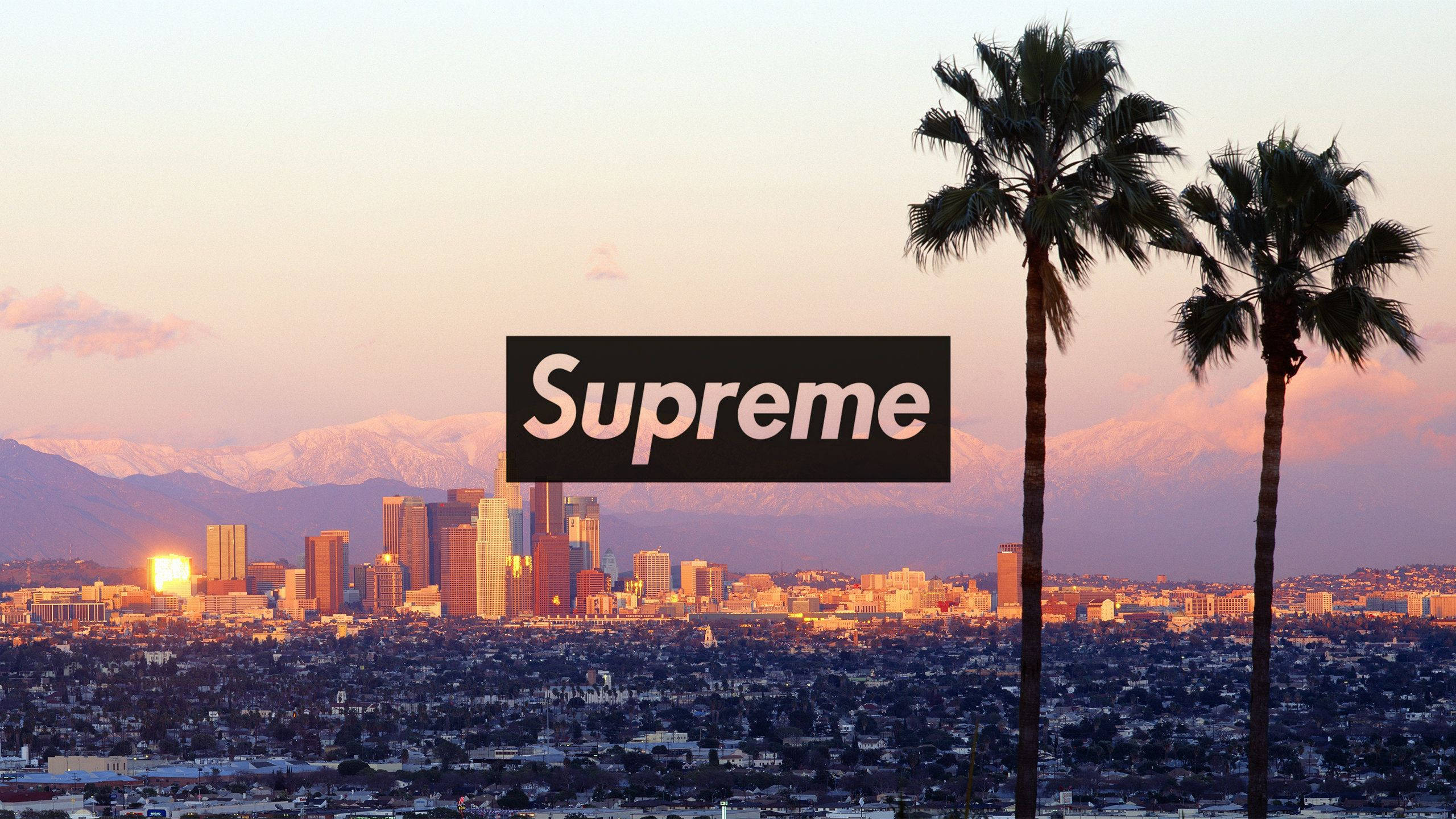 Cool Supreme, Supreme logo, cityscape, 2K Desktop Wallpaper