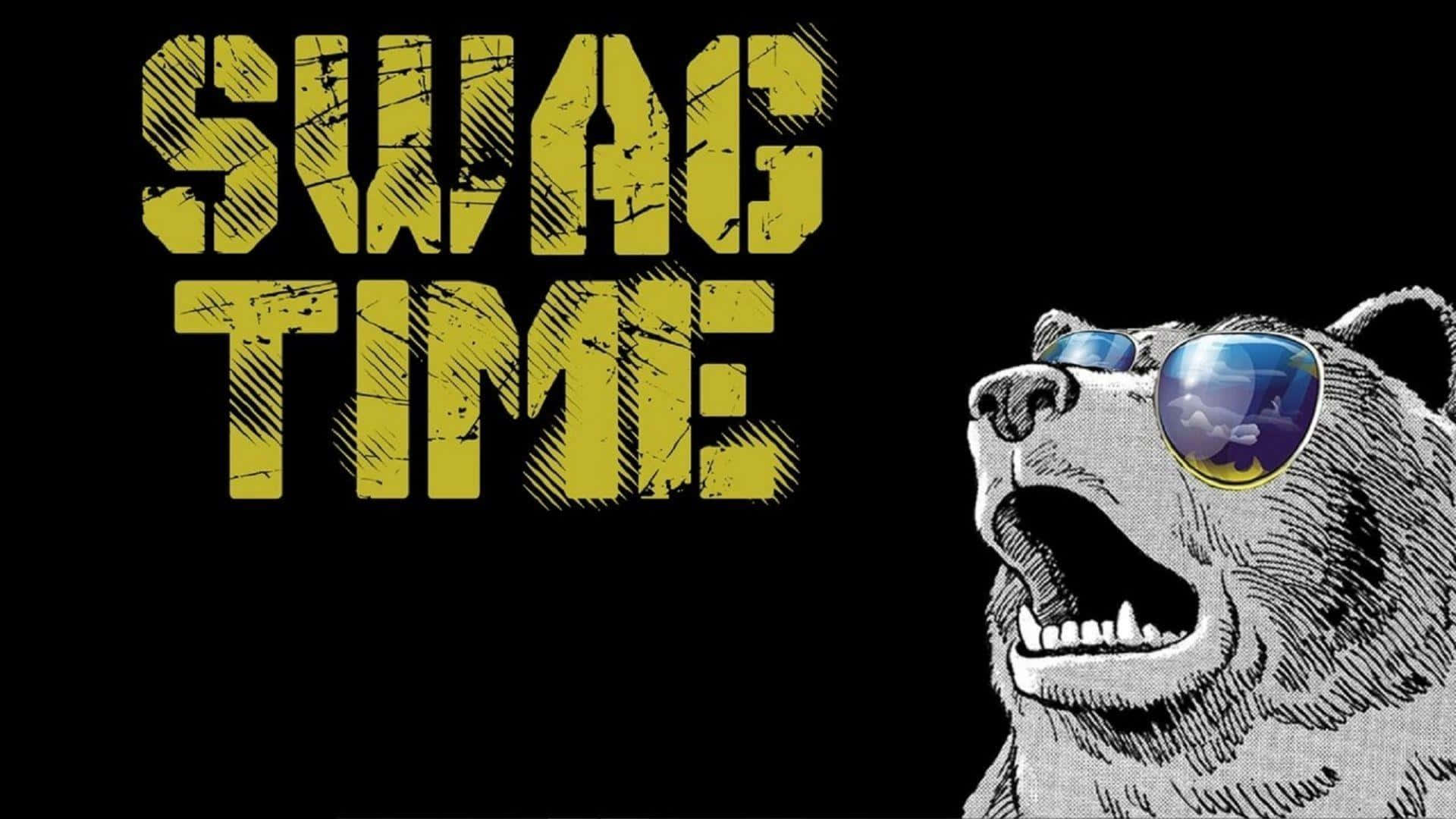 bear, sunglasses, SWAG TIME, Full HD Desktop Wallpaper