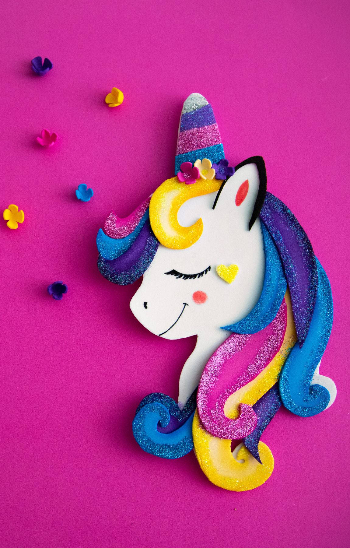Cool Unicorn, glittery, rainbow, HD Phone Wallpaper