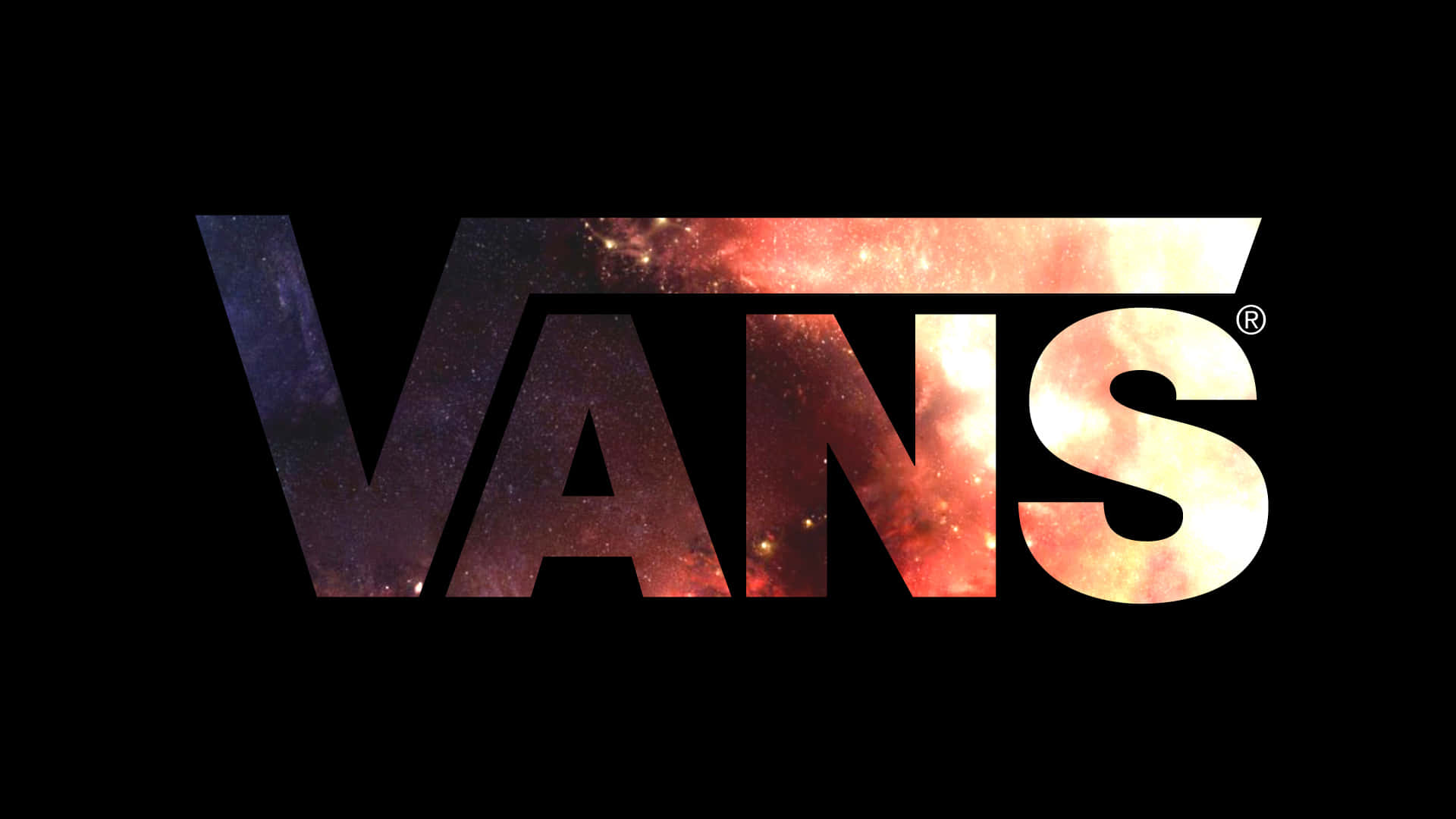 VANS logo, cosmic nebulae, stars, Full HD Desktop Wallpaper