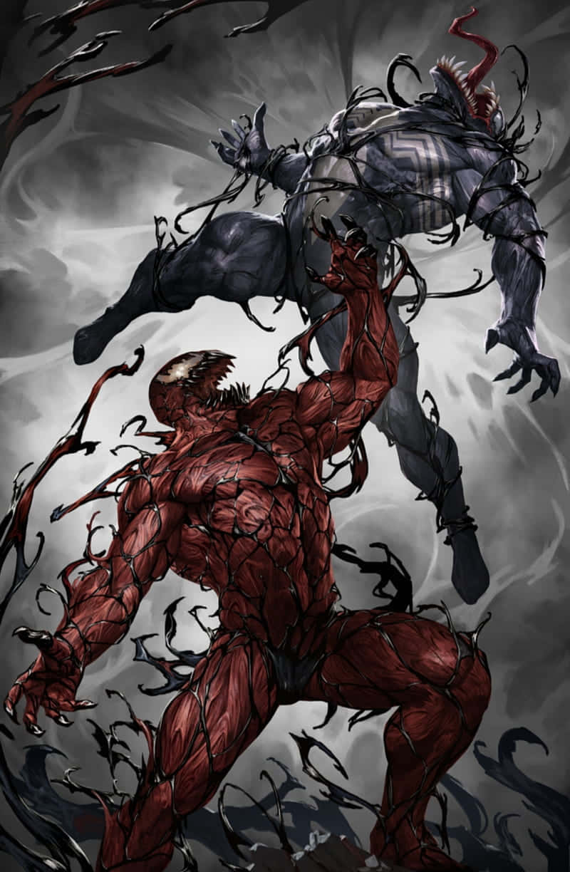 Venom, Carnage, symbiote warriors, SD Phone Wallpaper