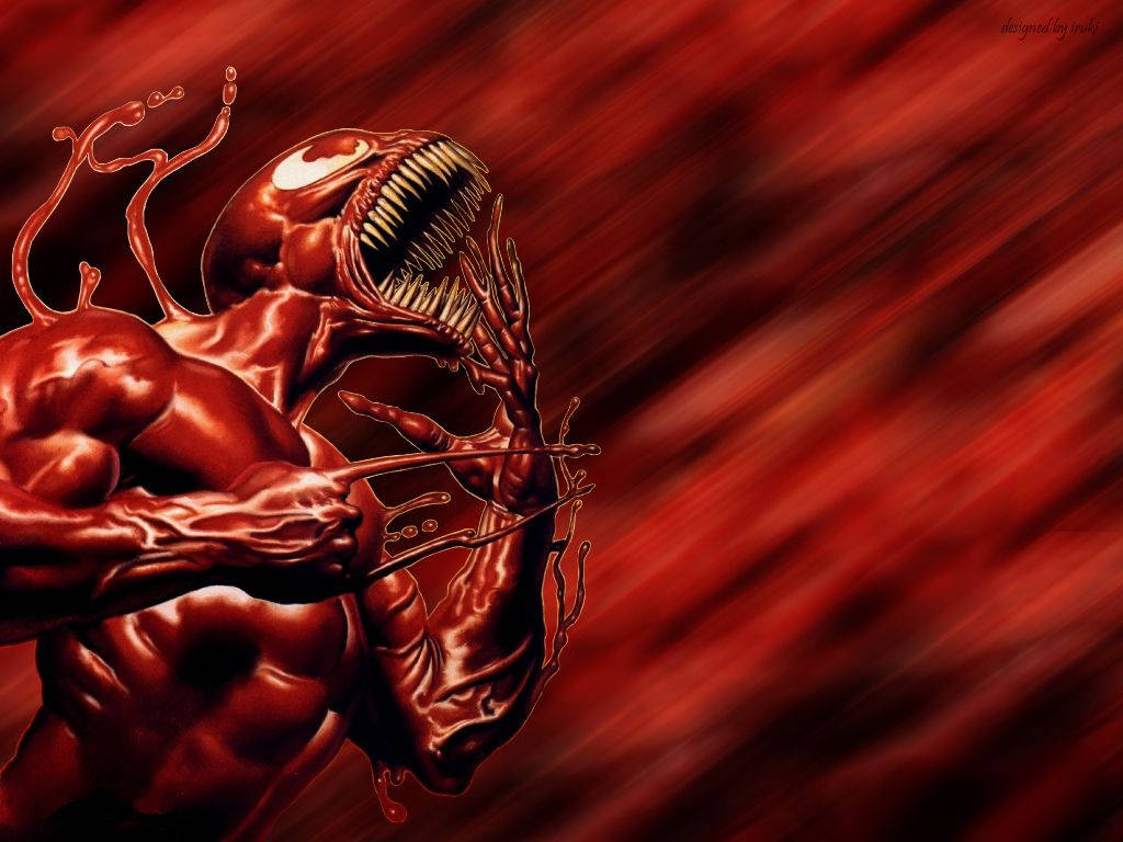Carnage, Venom, red symbiote creature, SD Desktop Wallpaper