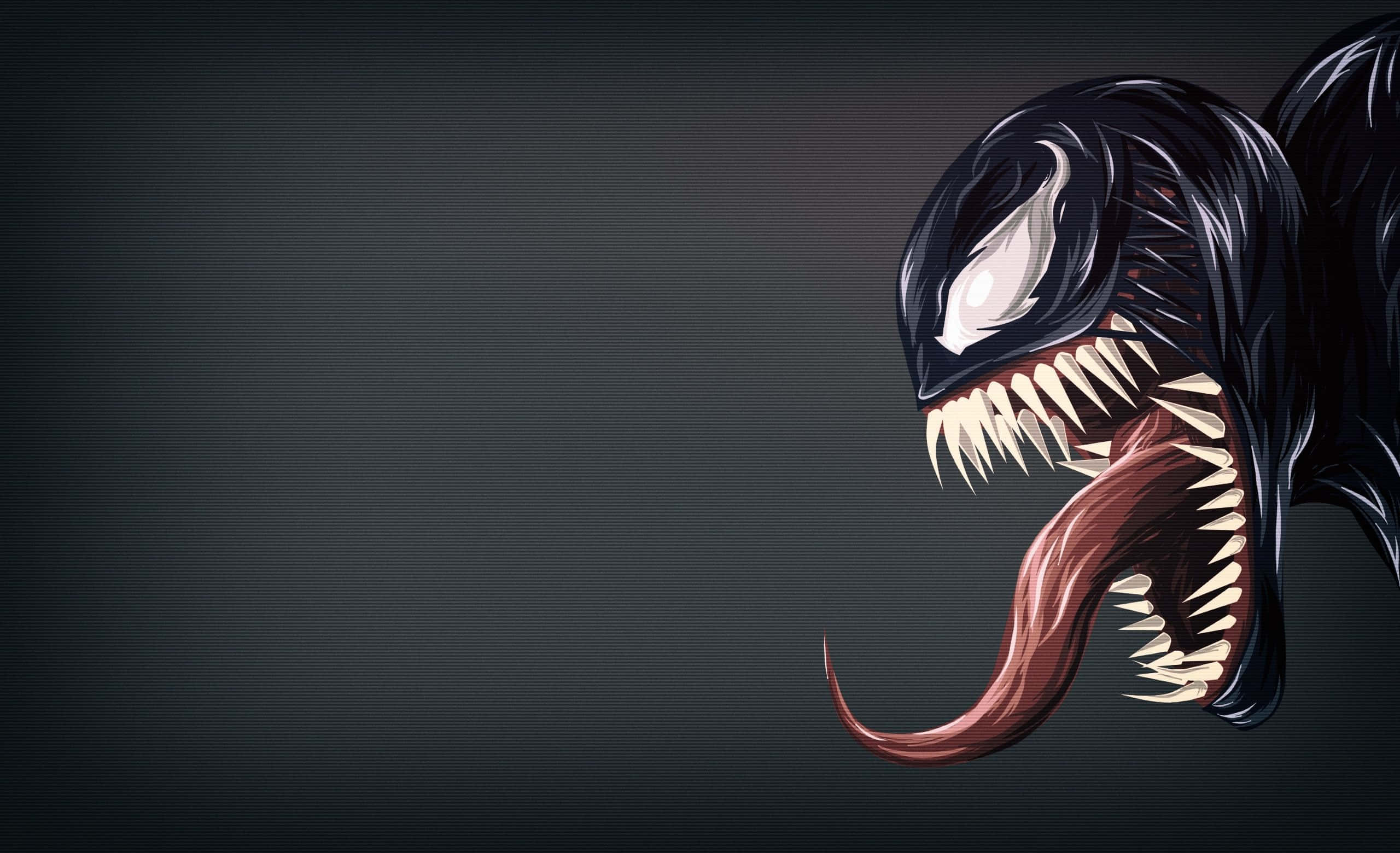 Venom, attack mode, sharp teeth, 2K Desktop Wallpaper