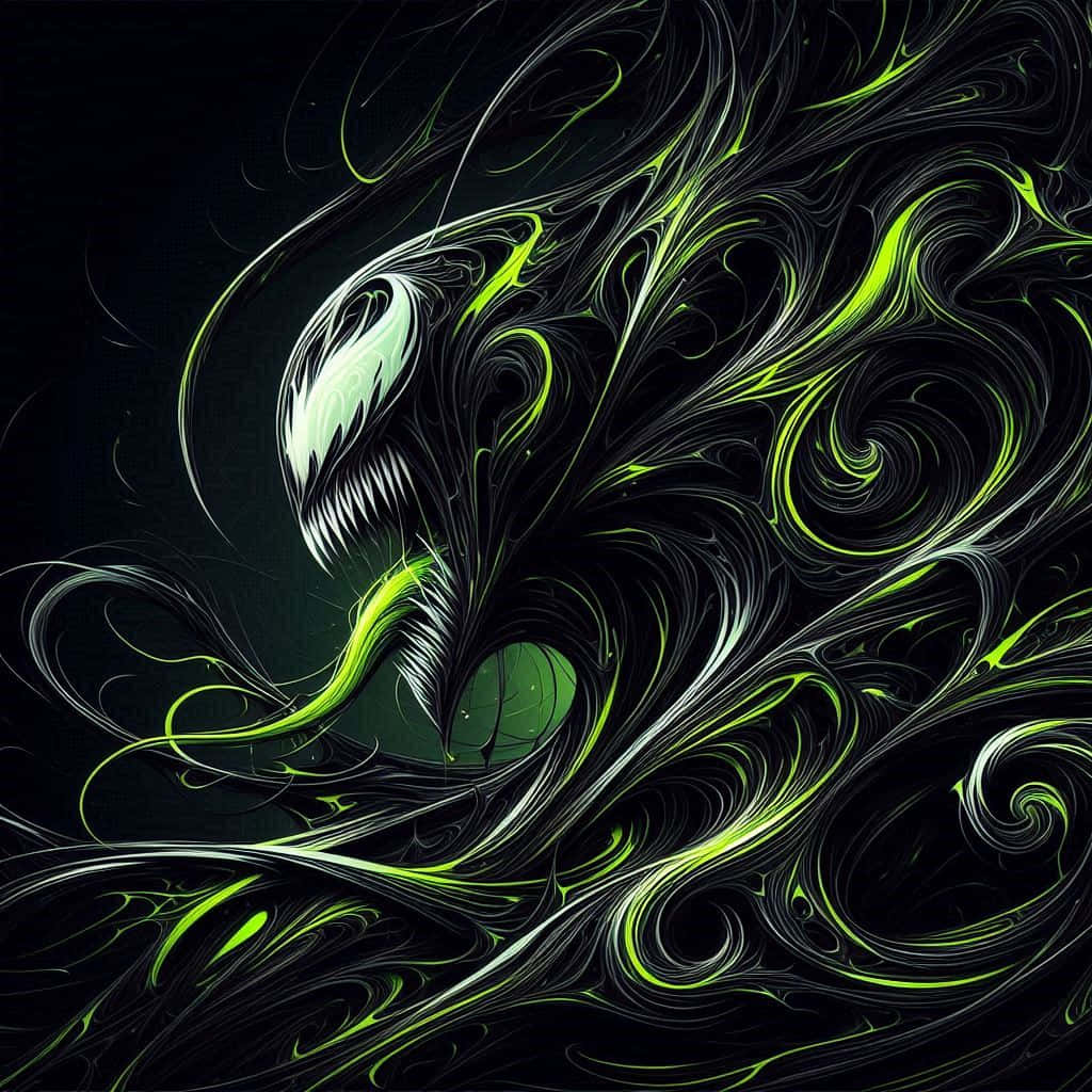Venom, neon green, black, SD Desktop Wallpaper