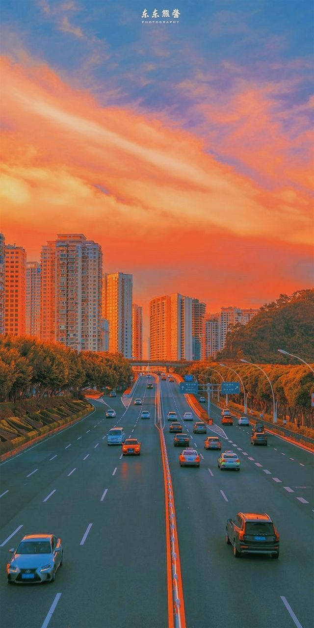 Street Cool Vibes, wide highway, cars, HD Phone Wallpaper