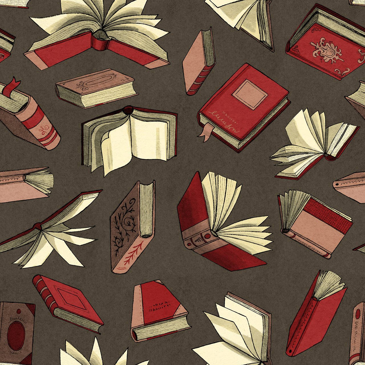 red, beige, dark gray, HD Desktop Wallpaper