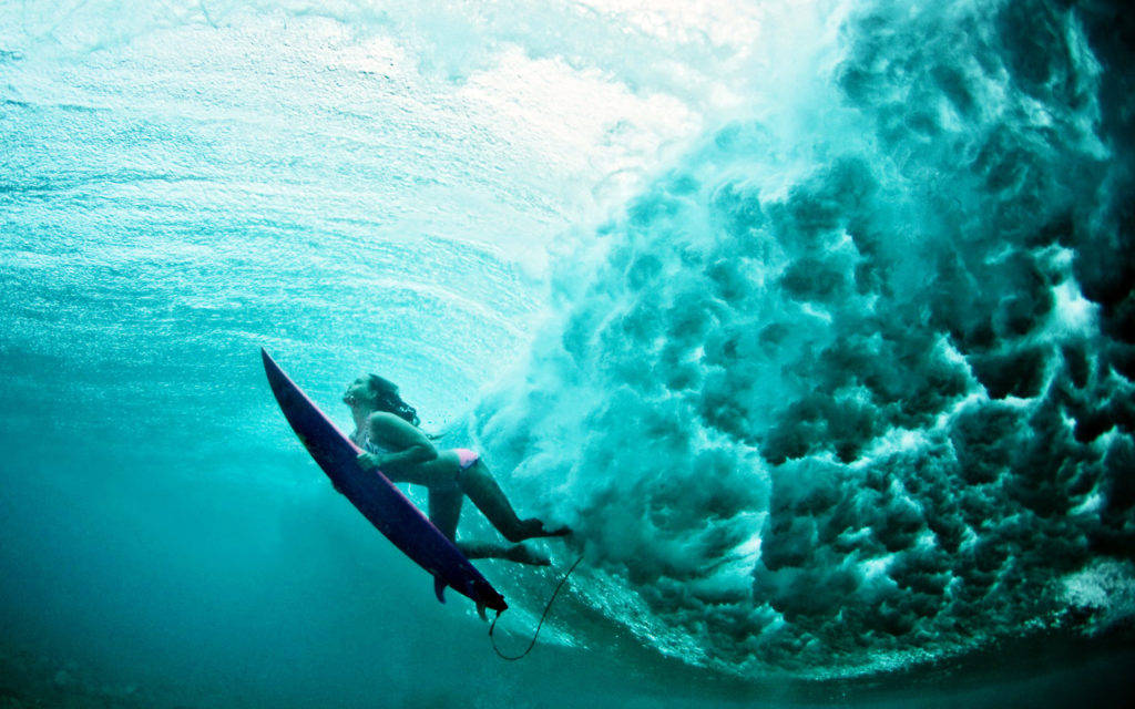 Cool Water, turquoise wave, underwater, SD Desktop Wallpaper