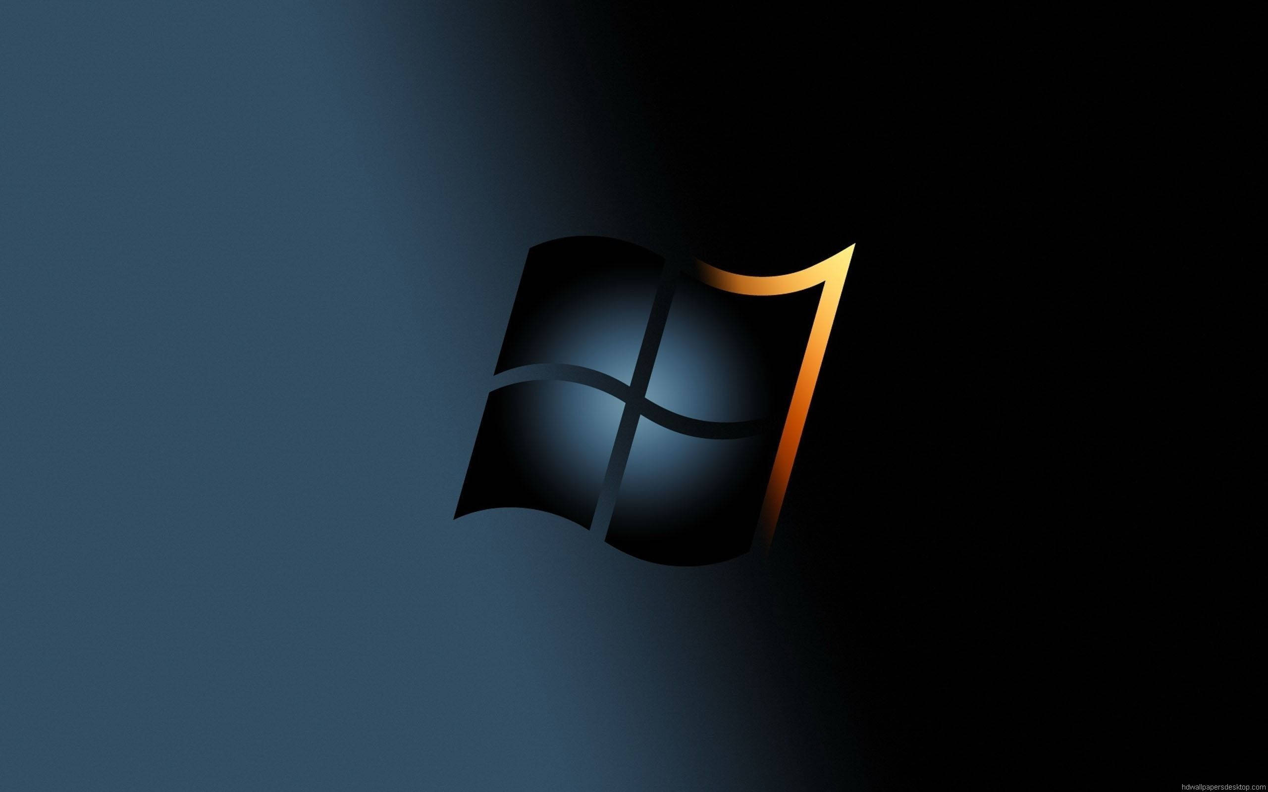 Windows 7, Full HD, black, 2K Desktop Wallpaper