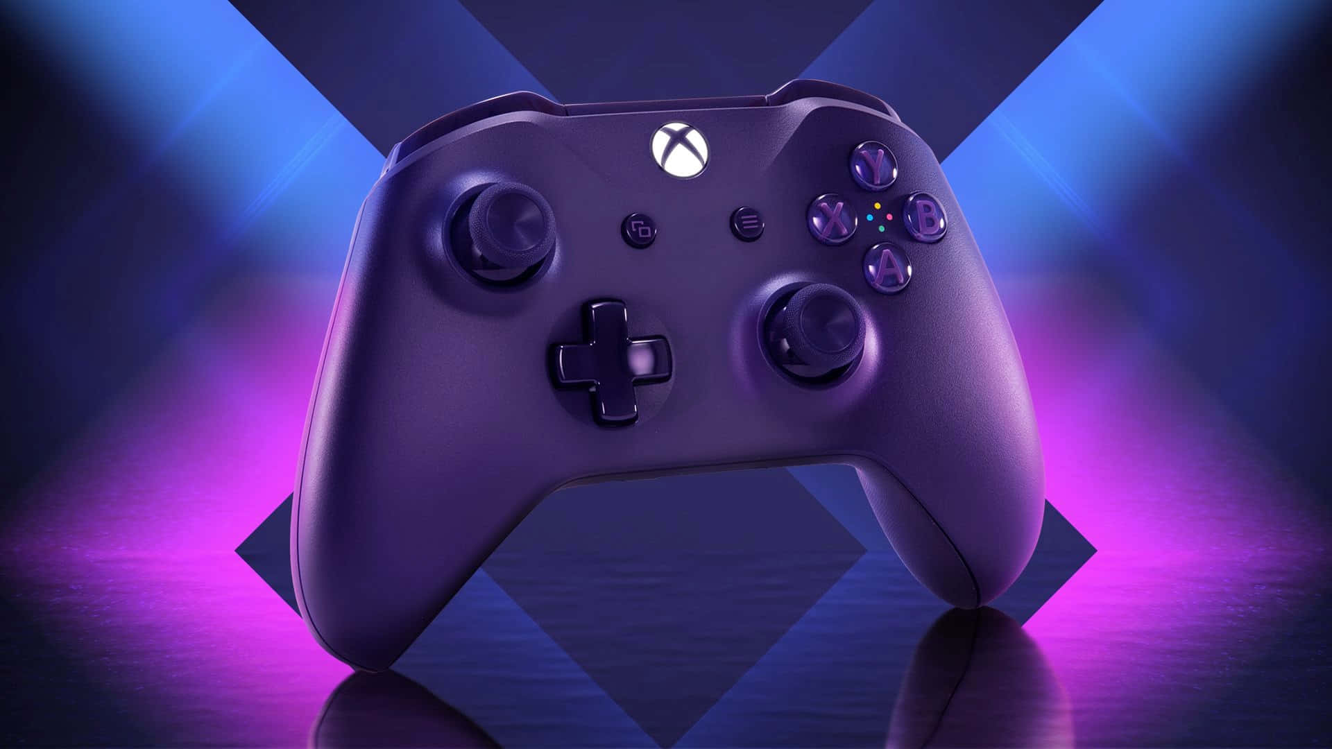Xbox, purple, neon lights, Full HD Desktop Wallpaper