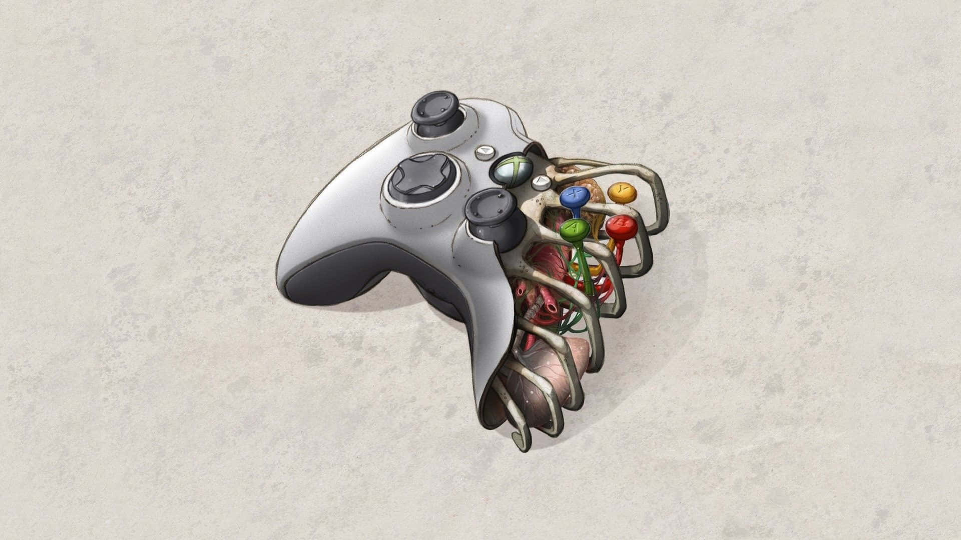Cool Xbox, silver, game controller, Full HD Desktop Wallpaper