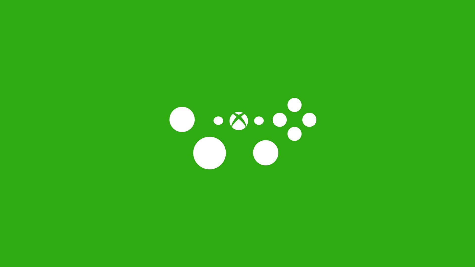 Xbox, white Xbox controller icon, glowing orbs, Full HD Desktop Wallpaper
