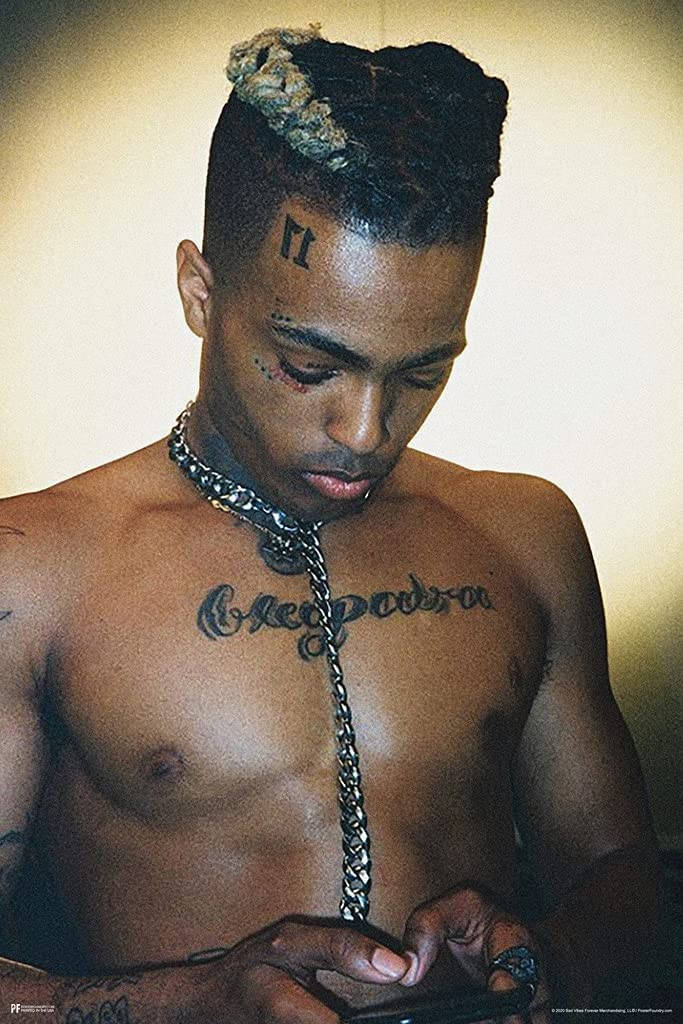 Cool Xxxtentacion, braided hair, tattoos, SD Phone Wallpaper