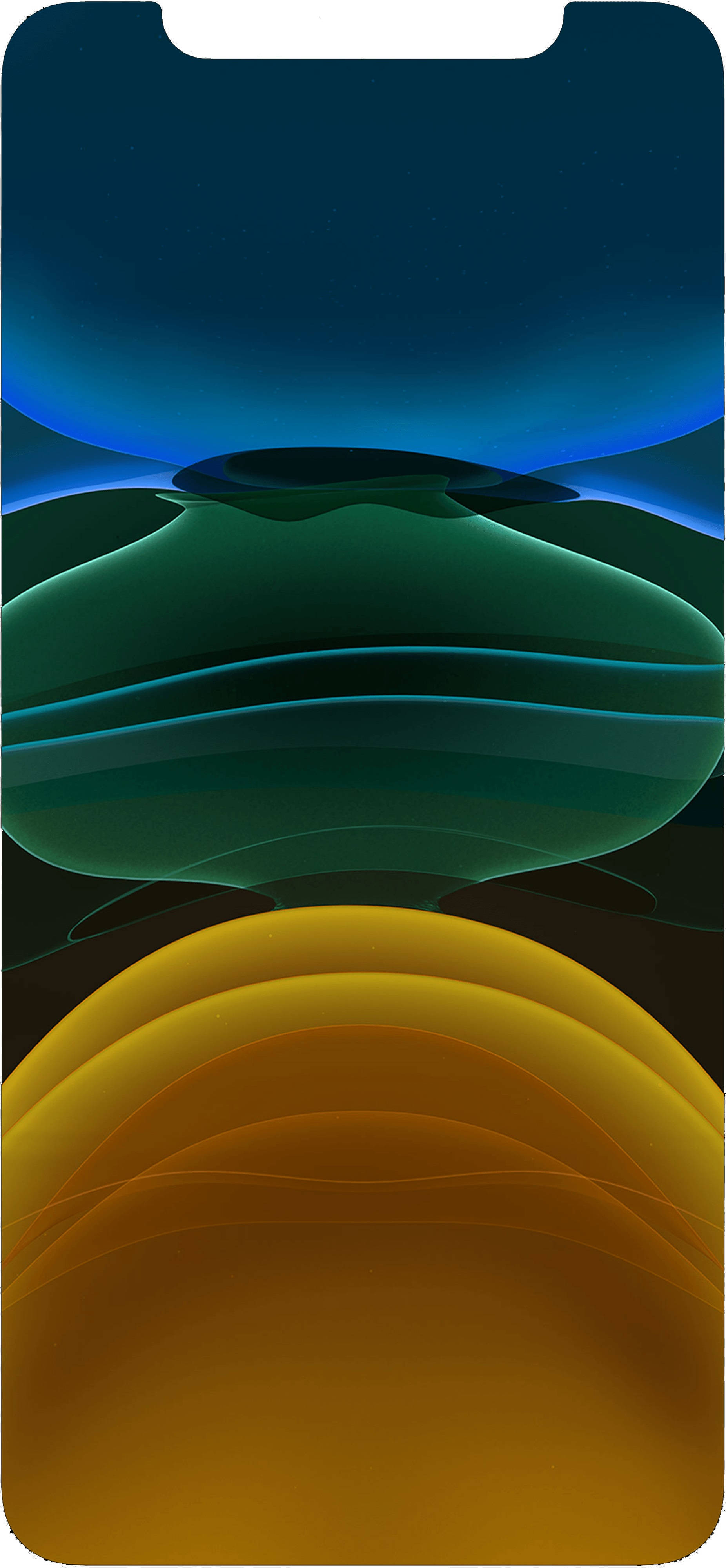 iPhone 11, blue, green, 4K Phone Wallpaper