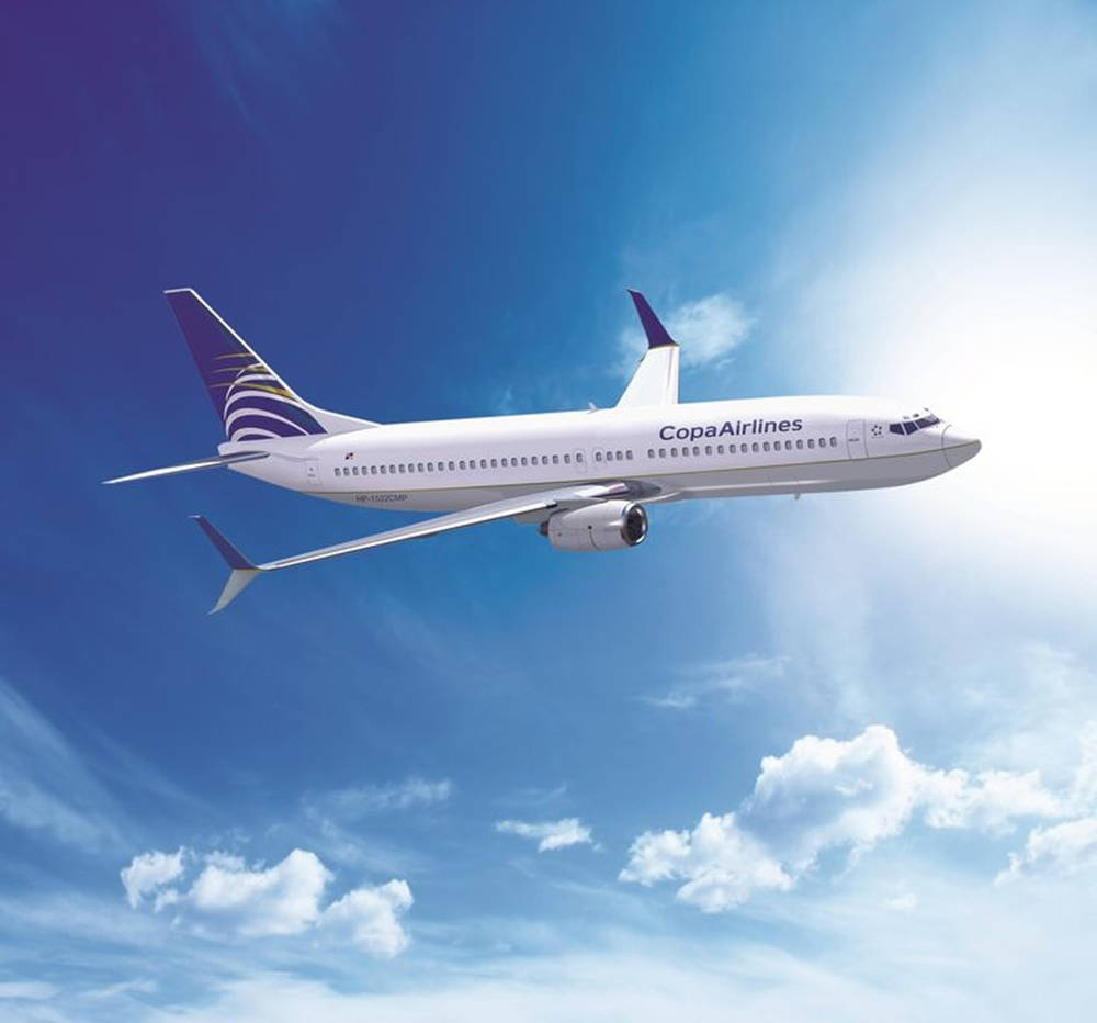 Copa Airlines, passenger jet, bright blue sky, SD Desktop Wallpaper