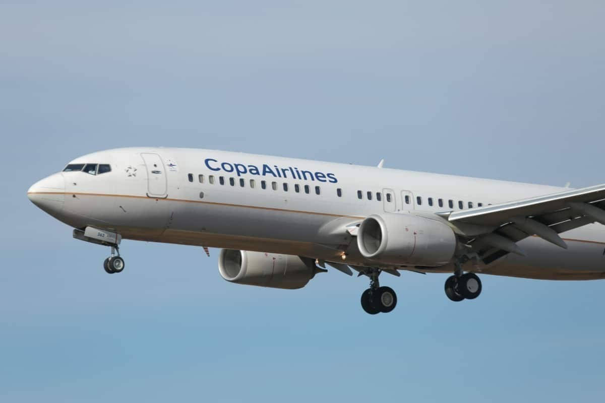 Copa Airlines, passenger jet, landing gear down, SD Desktop Wallpaper