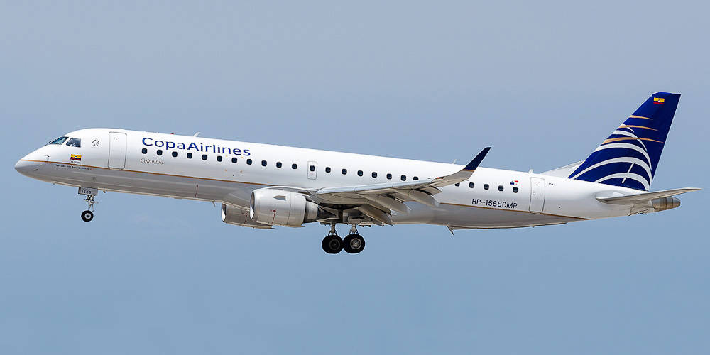 Copa Airlines, white and blue livery, passenger jet, SD Desktop Wallpaper