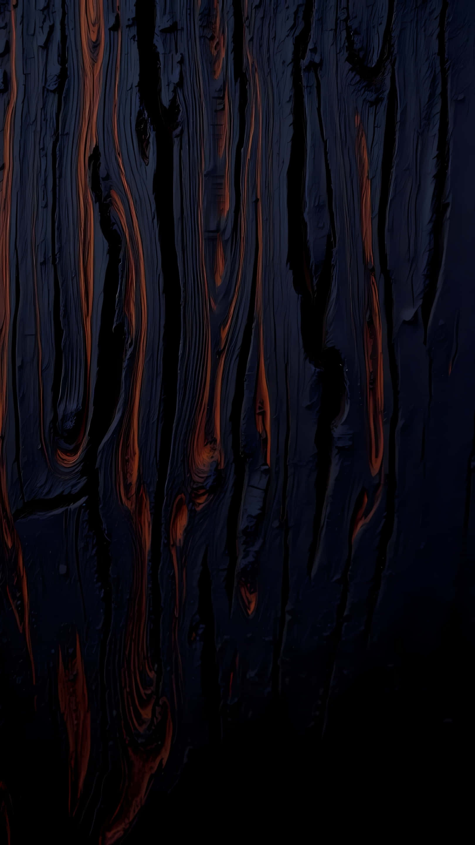 copper accentic, dark abstract wood grain texture, amber, 2K Phone Wallpaper
