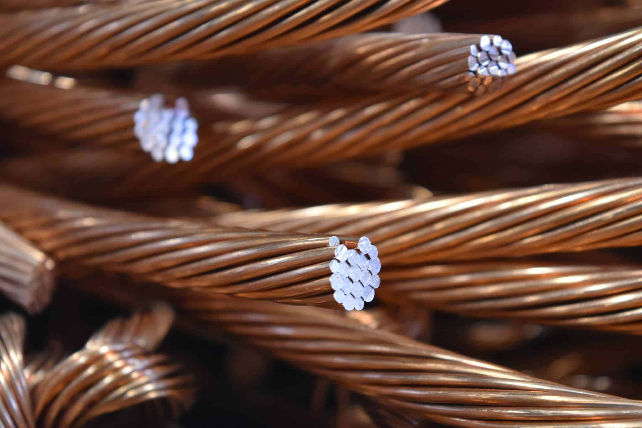 copper wires, silver connectors, tangled industrial bundle, Full HD Desktop Wallpaper